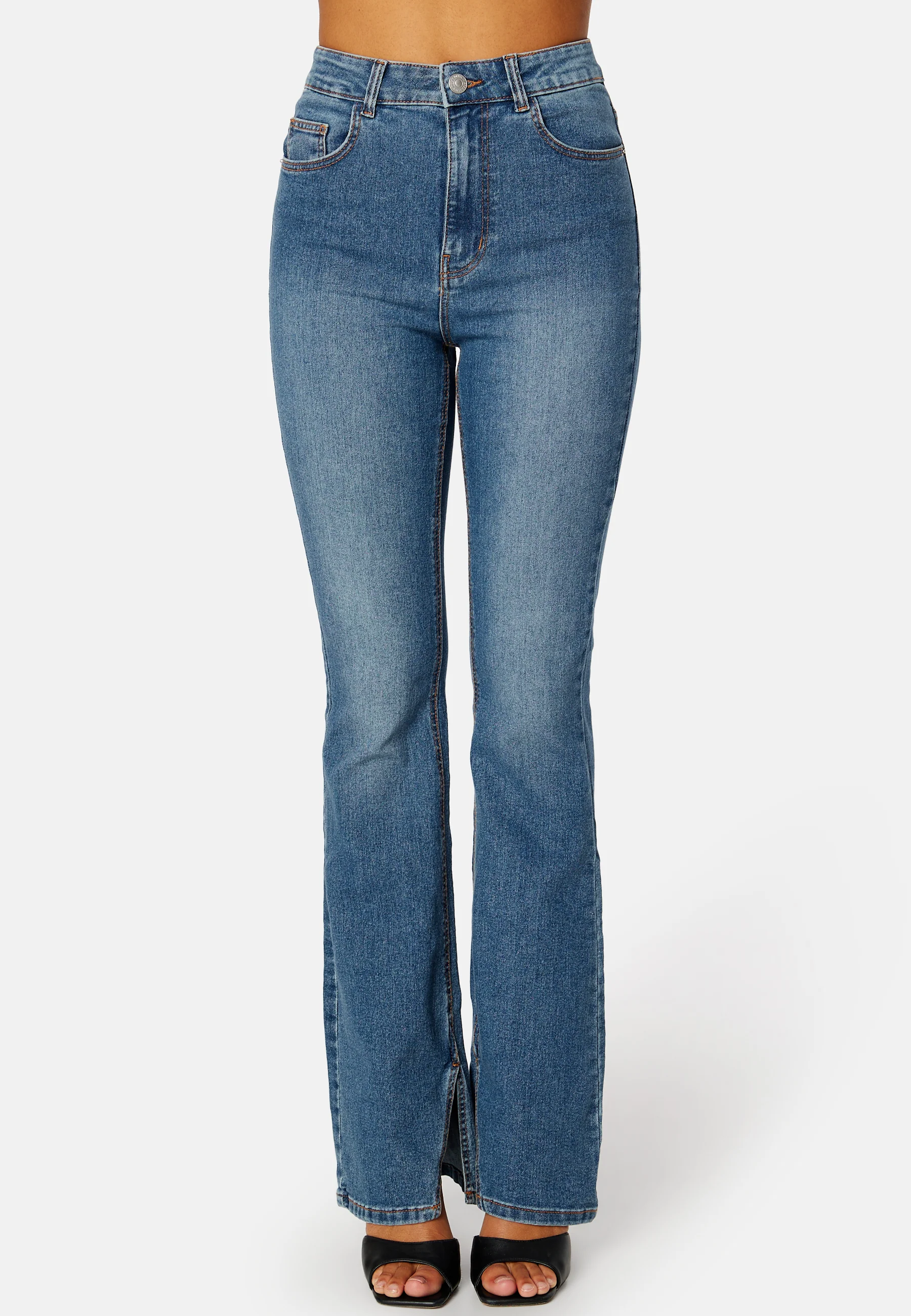 Peggy HW Flared Slit Jeans - Image 4