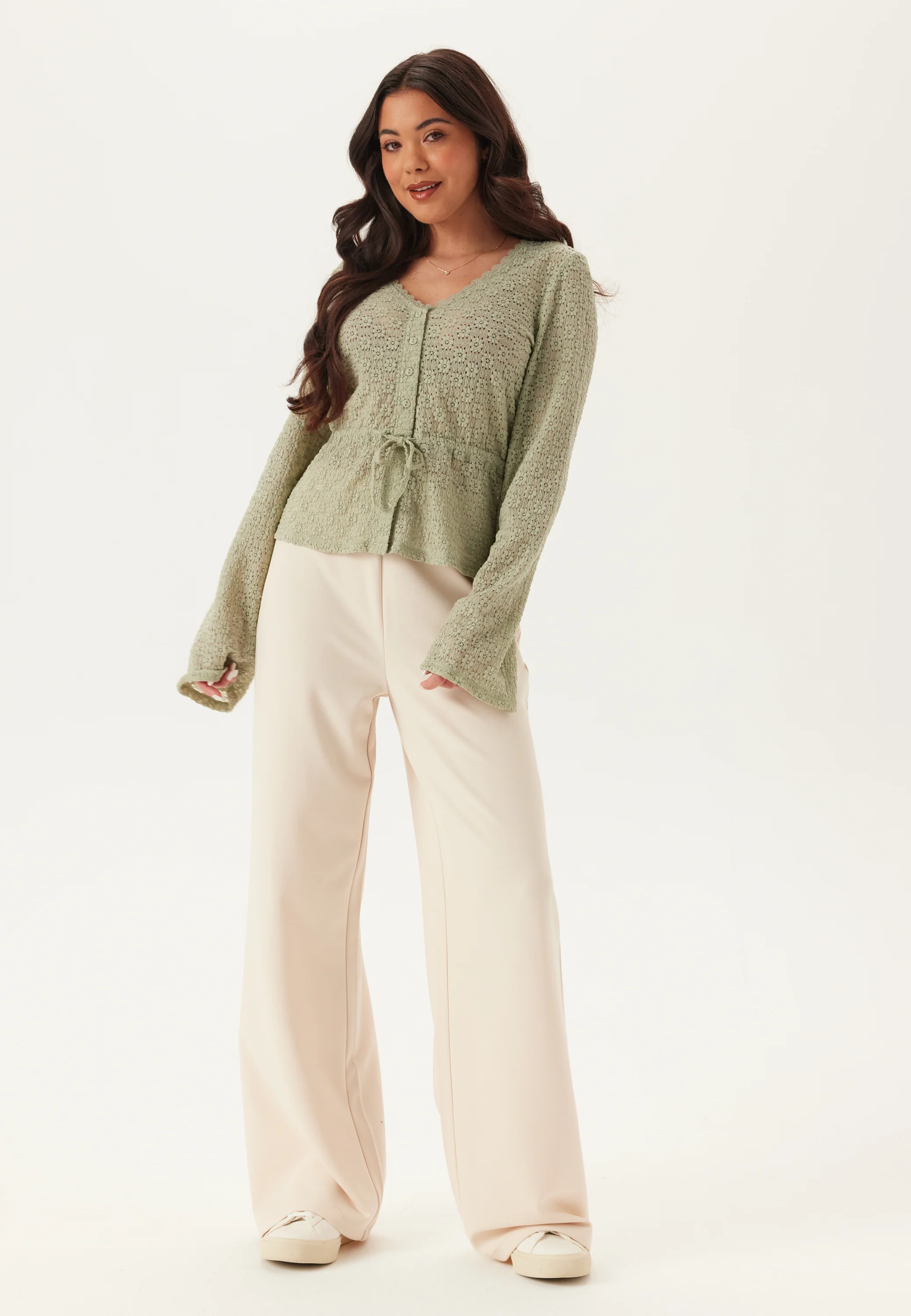 Peplum Lace Cardigan - Image 3