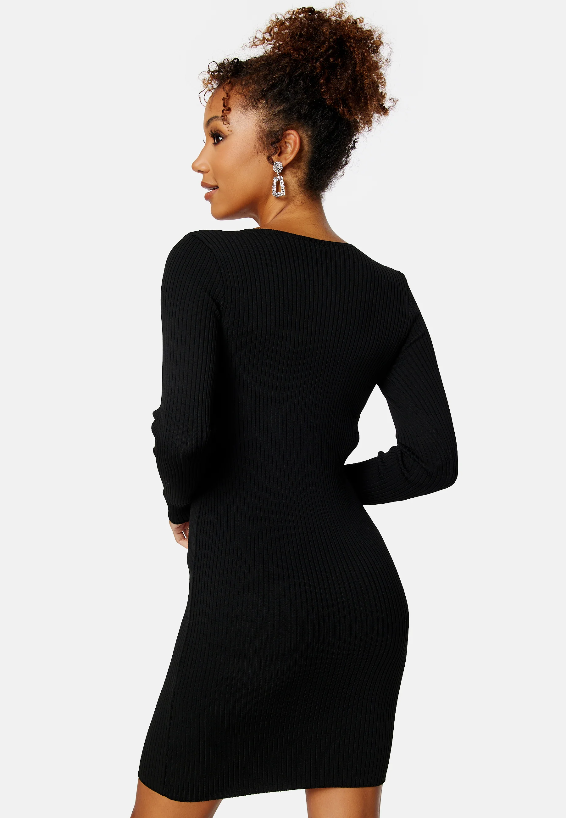 Perla L/S Peek A Boo Dress - Image 4