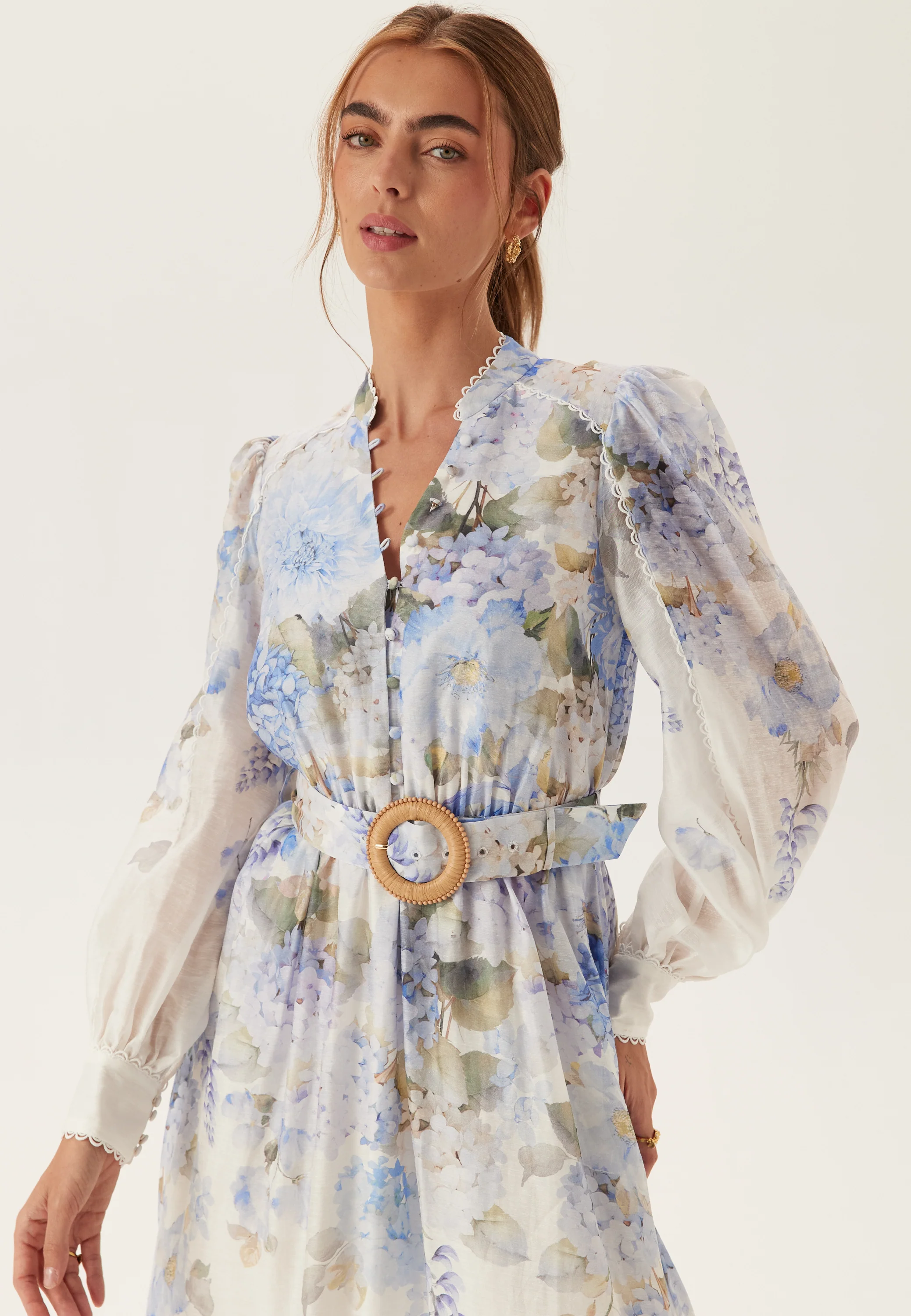 Peyton Trim Detail Midi Dress - Image 2