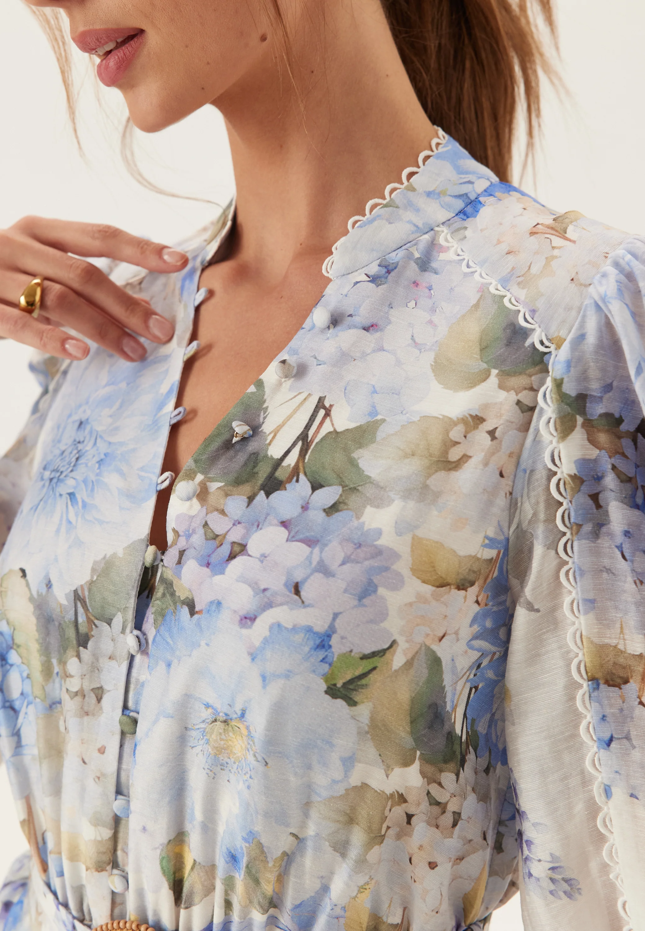 Peyton Trim Detail Midi Dress - Image 3