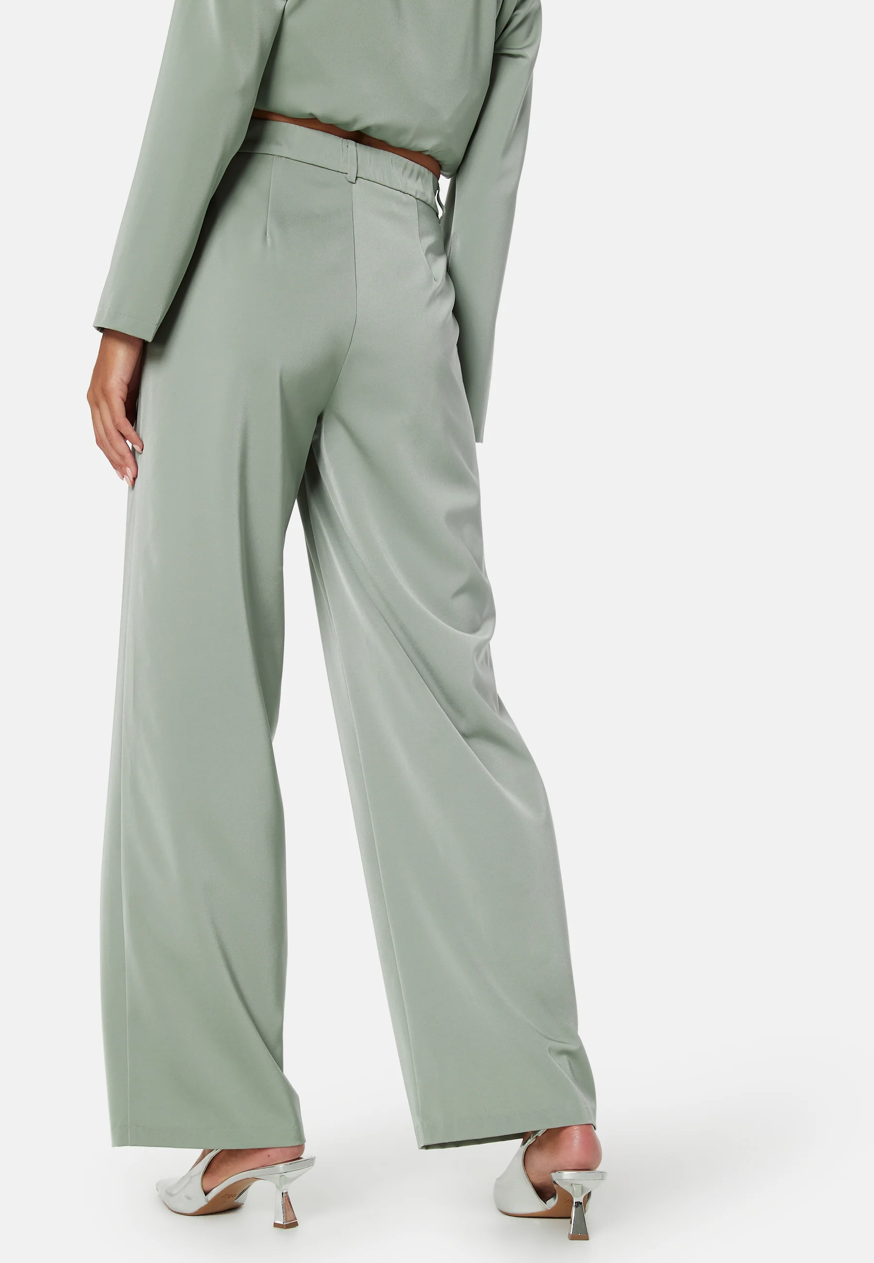 Pilar Satin Pants - Image 2