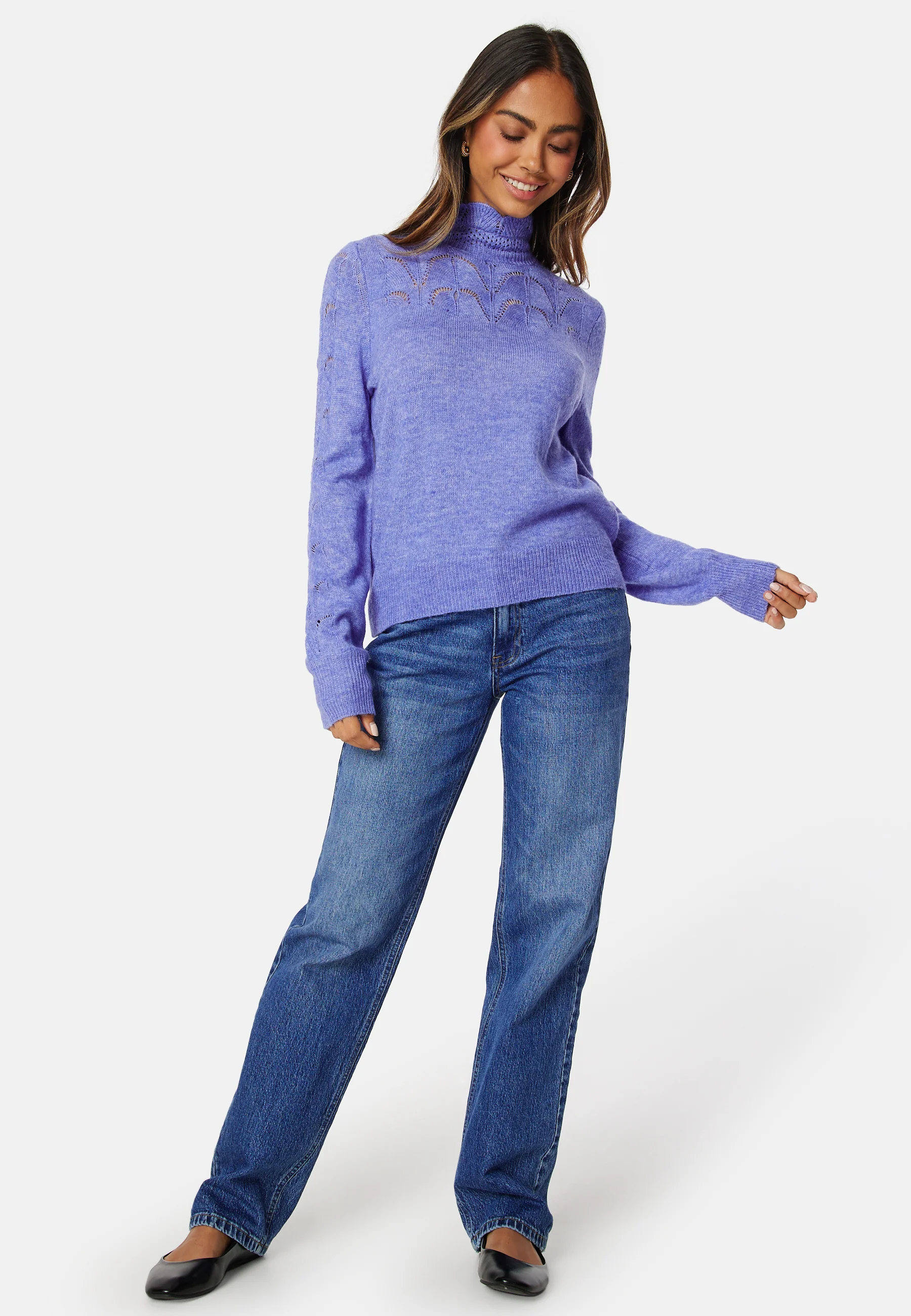 Pivi L/S High Neck Knit Pullover - Image 3