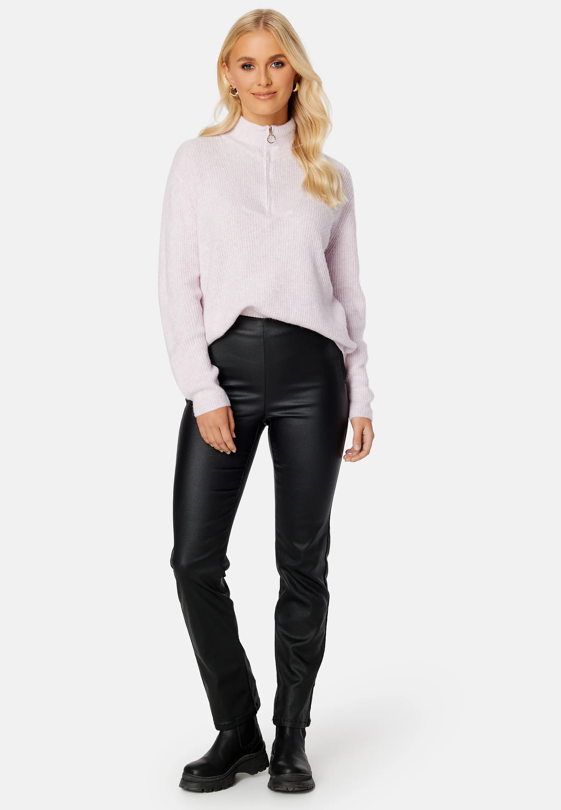 Plaza LS Zipper Blouse GA - Image 2