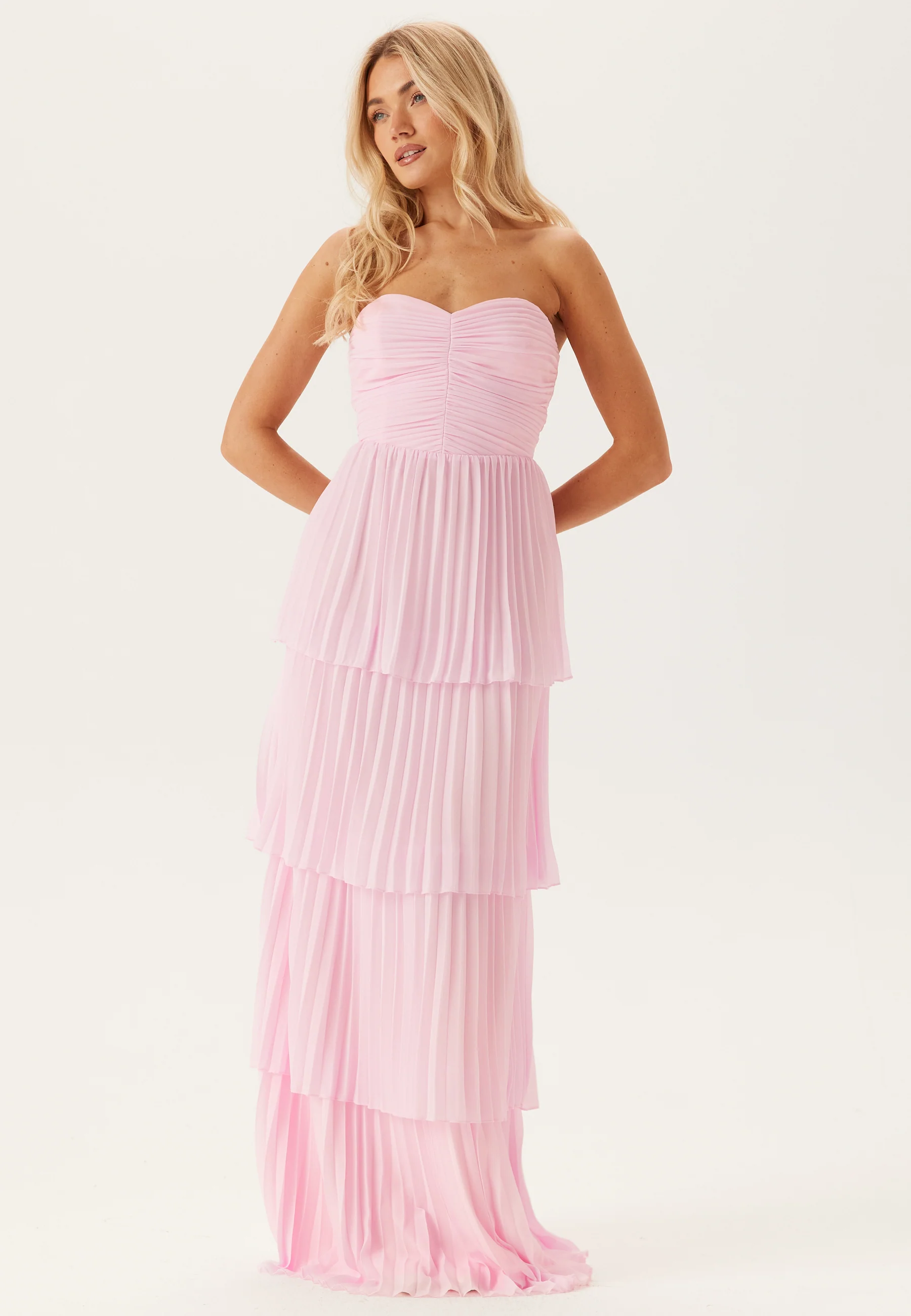 Pleated Bandeau Gown - Image 3