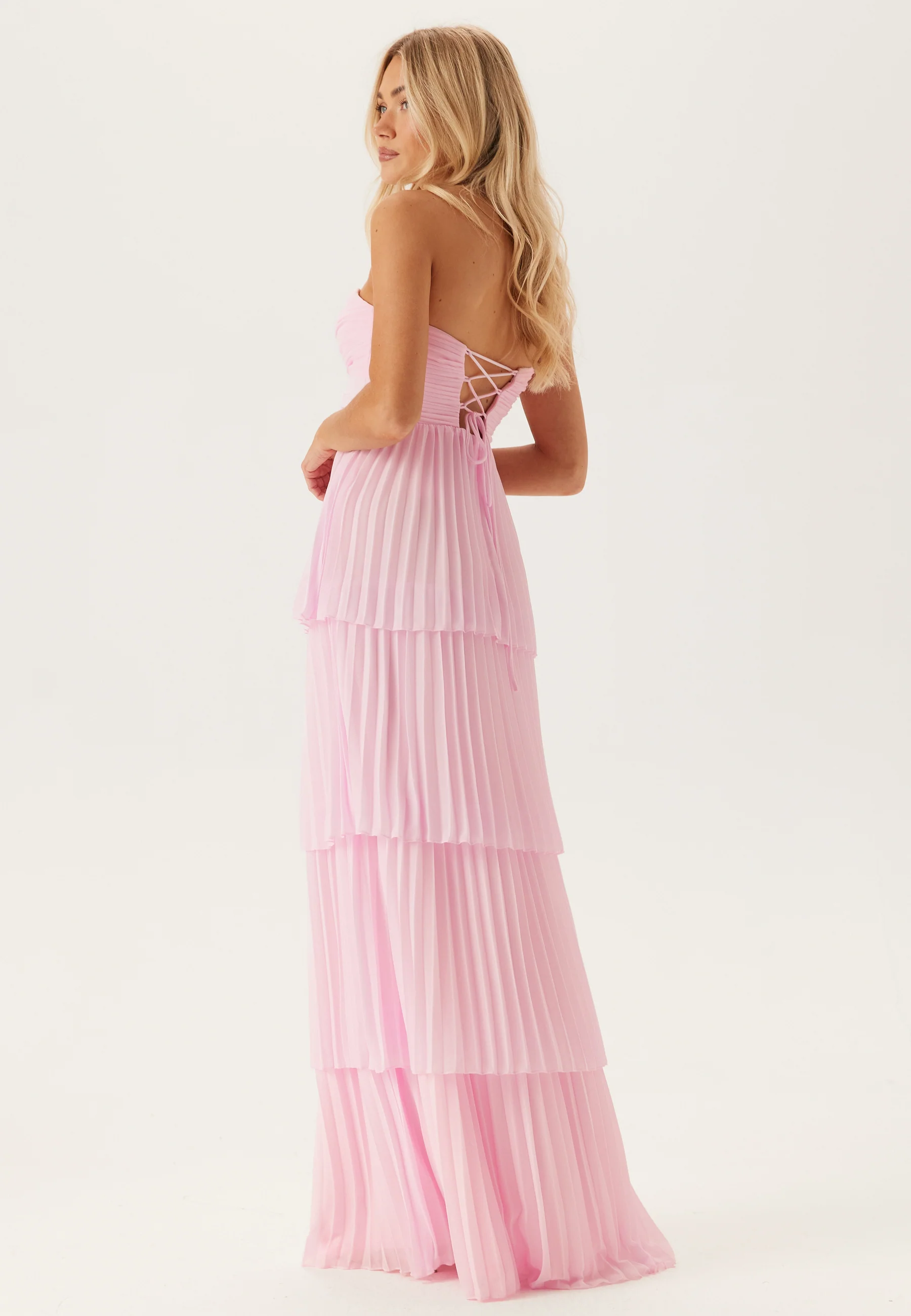 Pleated Bandeau Gown - Image 4