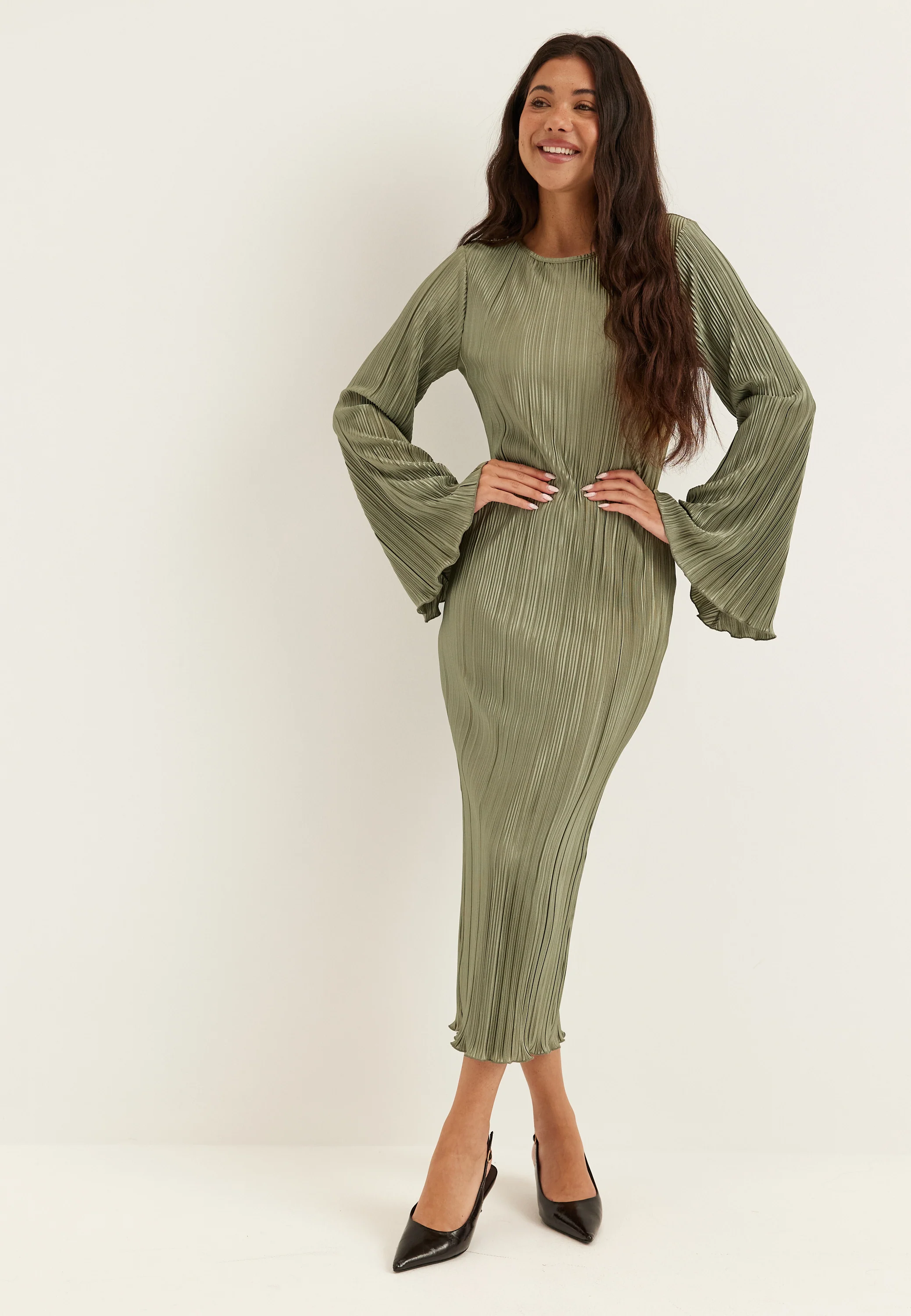 Pleated Frill Dress