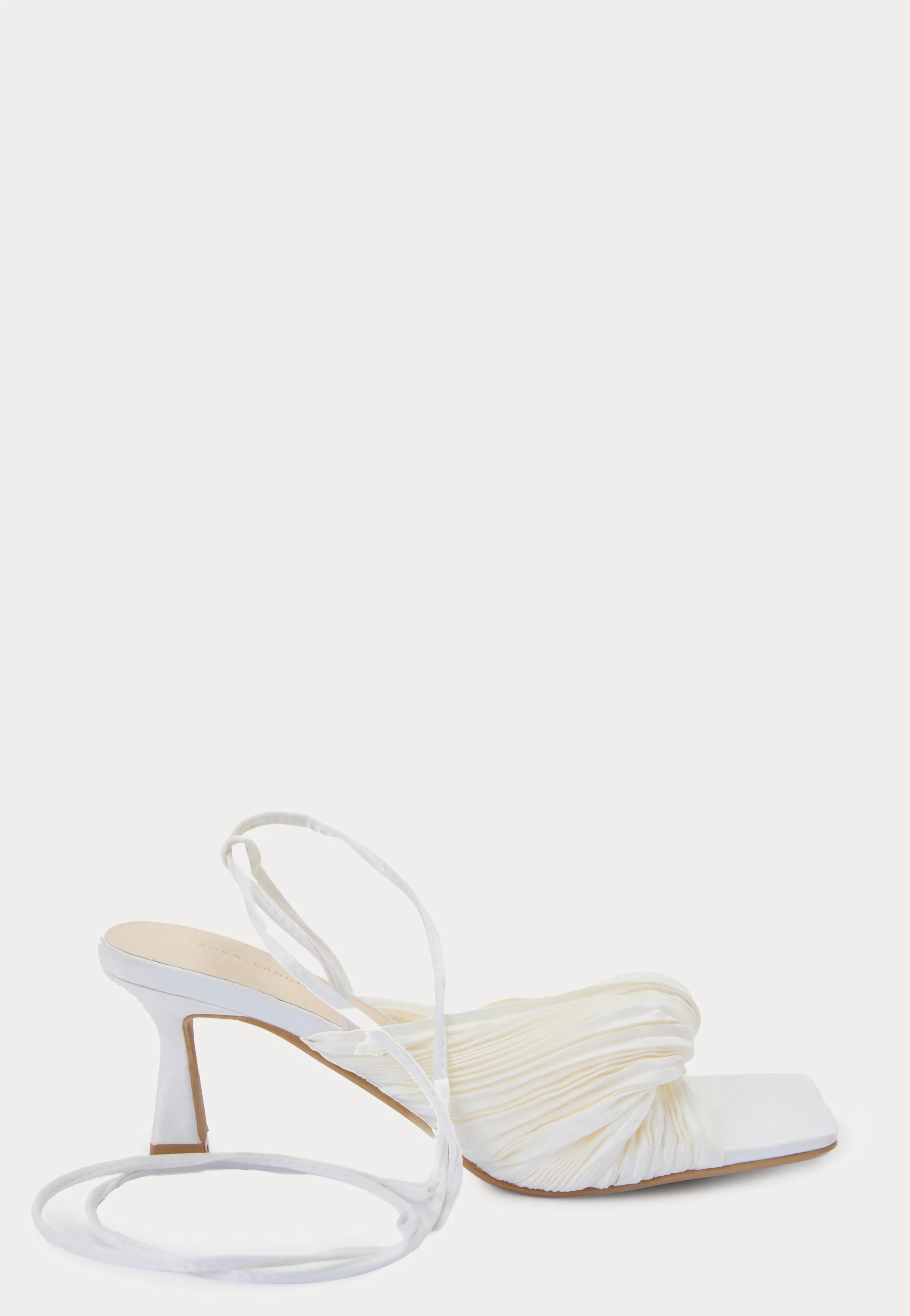 Pleated Front Heeled Sandal - Image 4