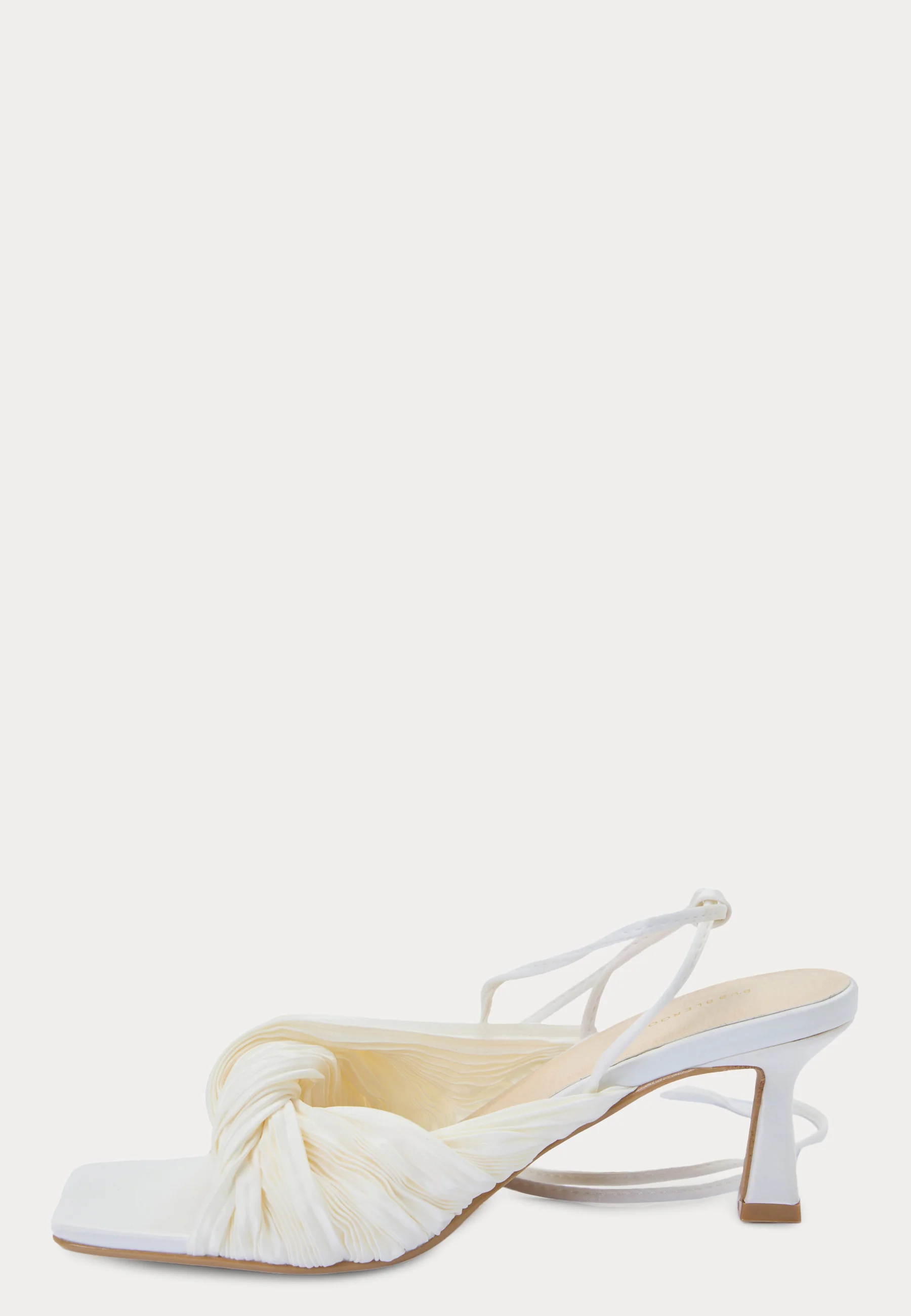Pleated Front Heeled Sandal - Image 5