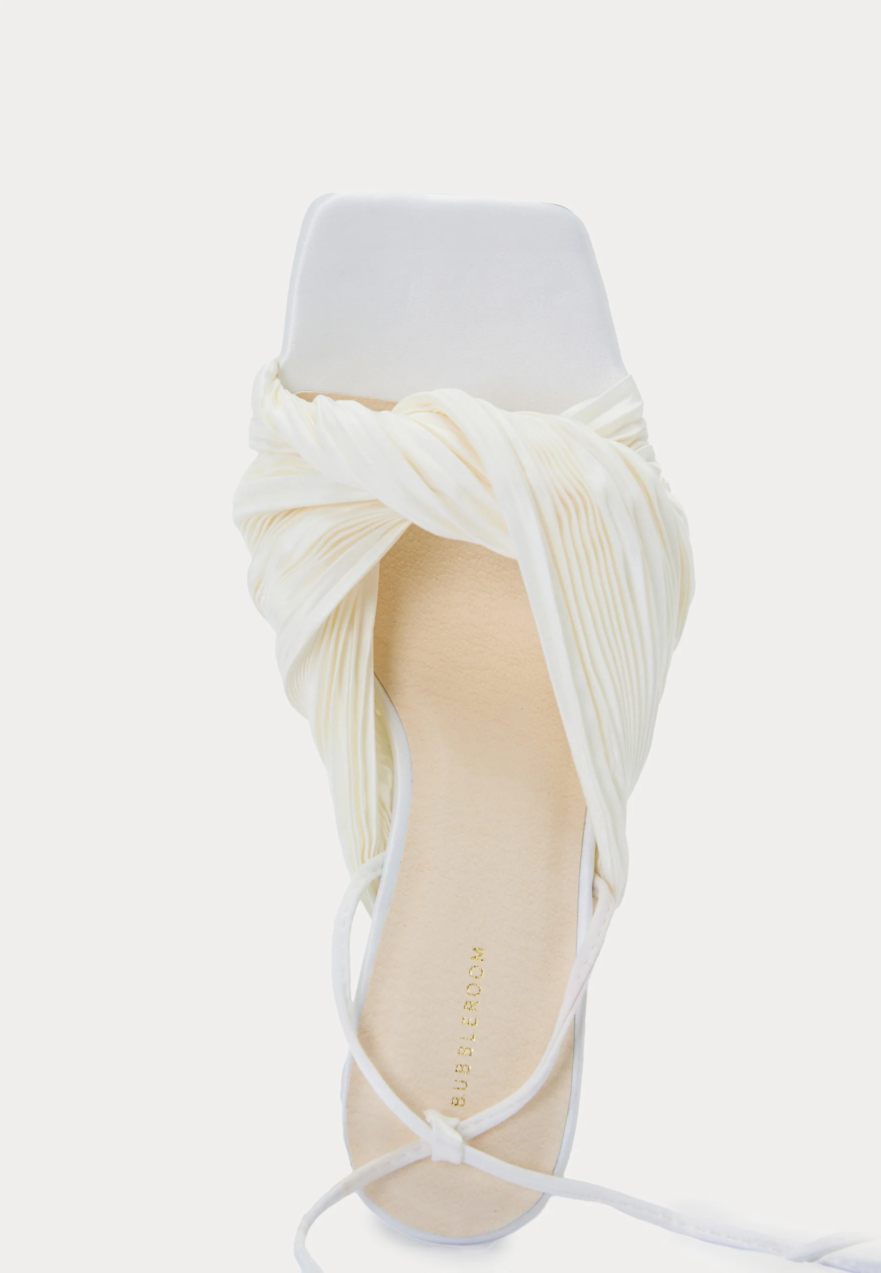 Pleated Front Heeled Sandal - Image 6