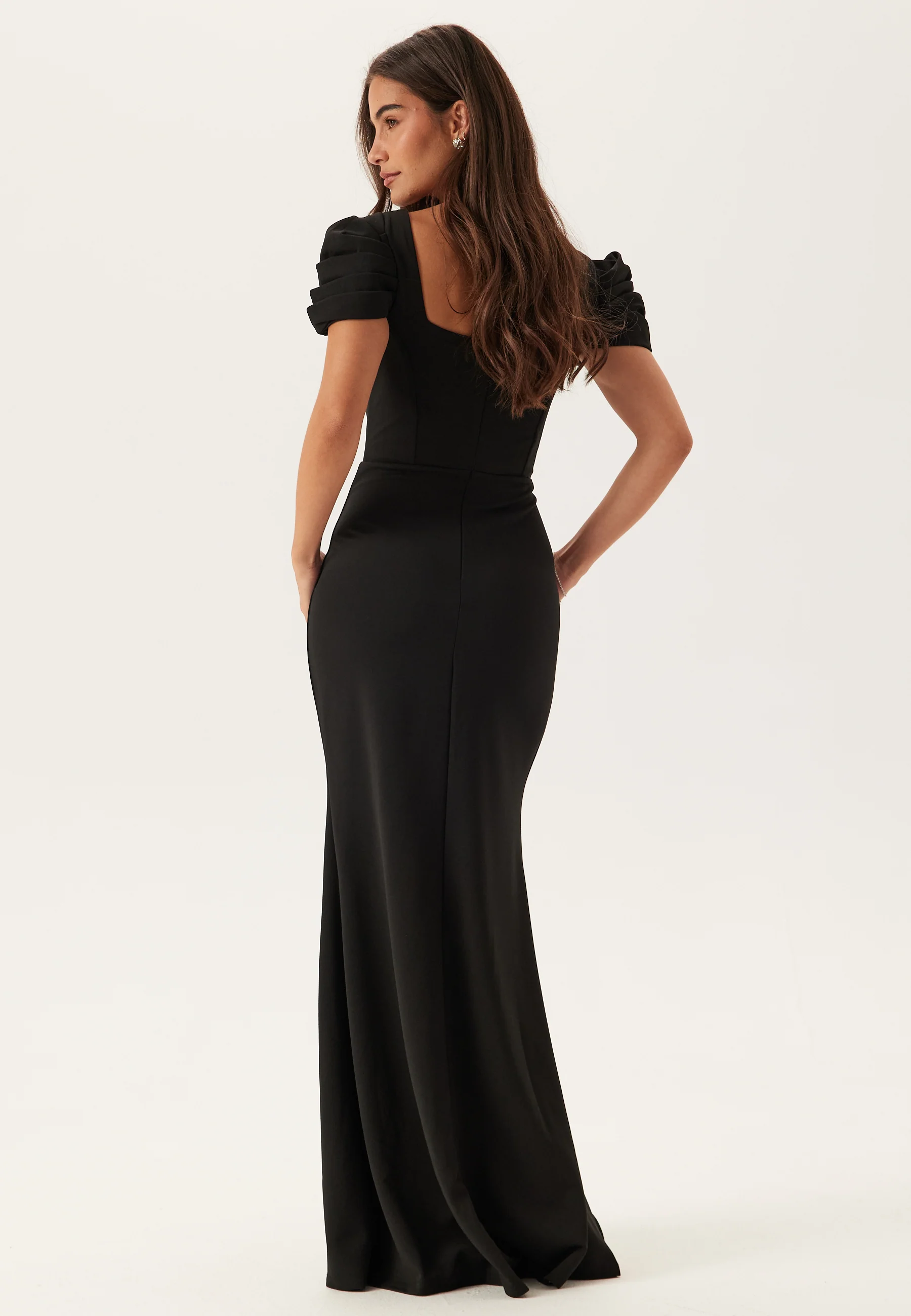 Pleated Sleeve Maxi Dress - Image 3