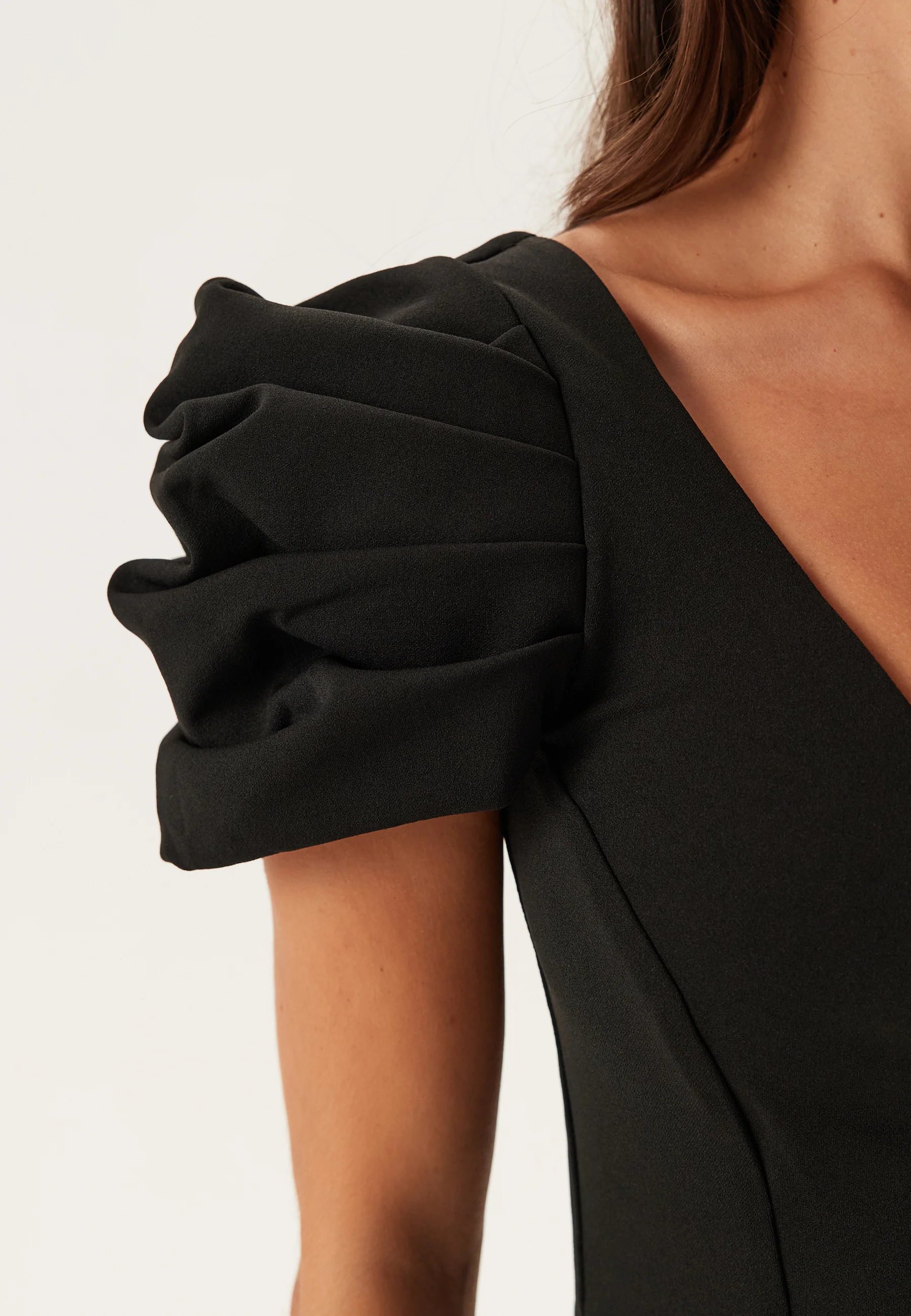 Pleated Sleeve Maxi Dress - Image 4