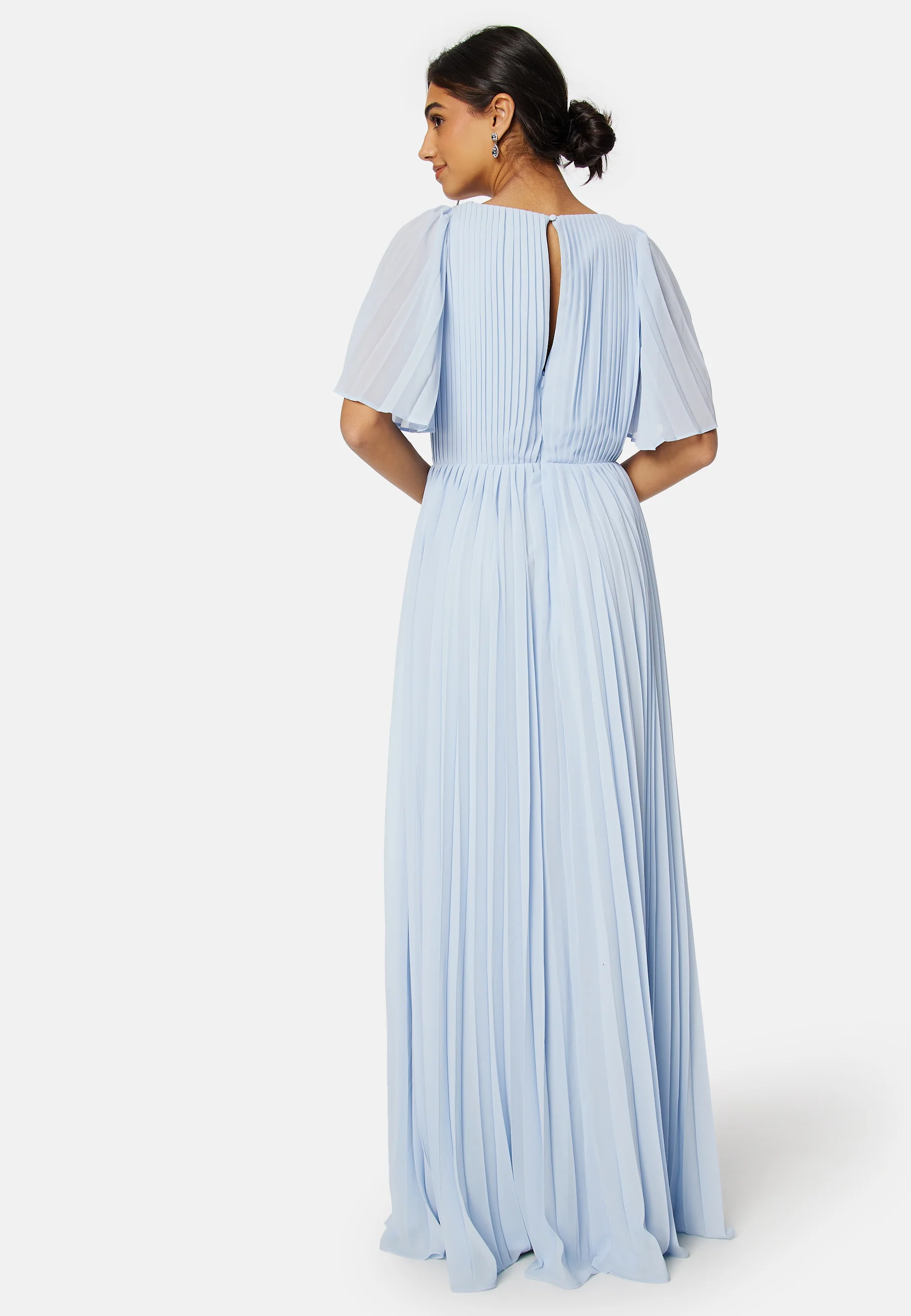 Pleated Slit Gown - Image 3
