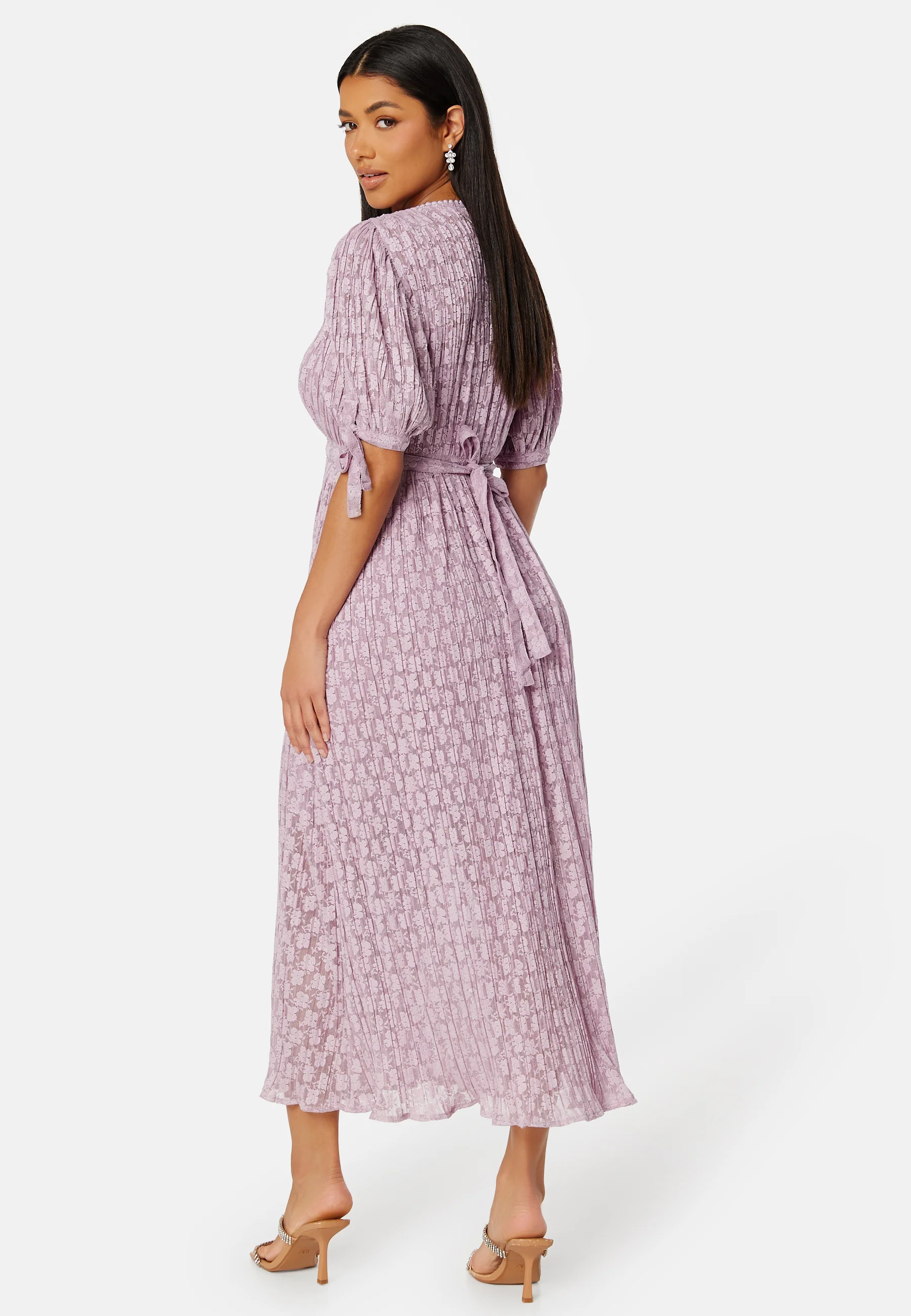 Plisse Wrap Dress - Image 2