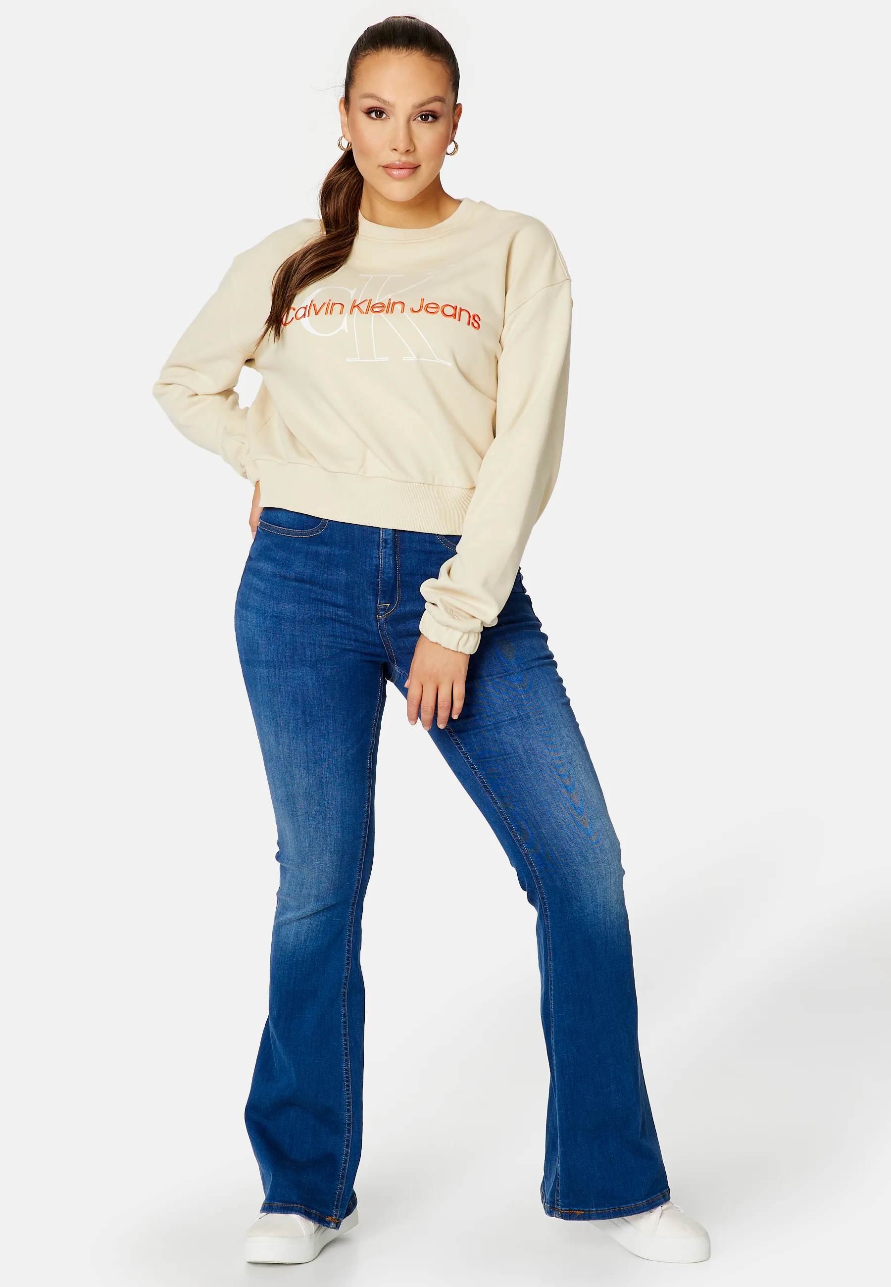 Plus Two Tone Monogram Crew Neck - Image 2