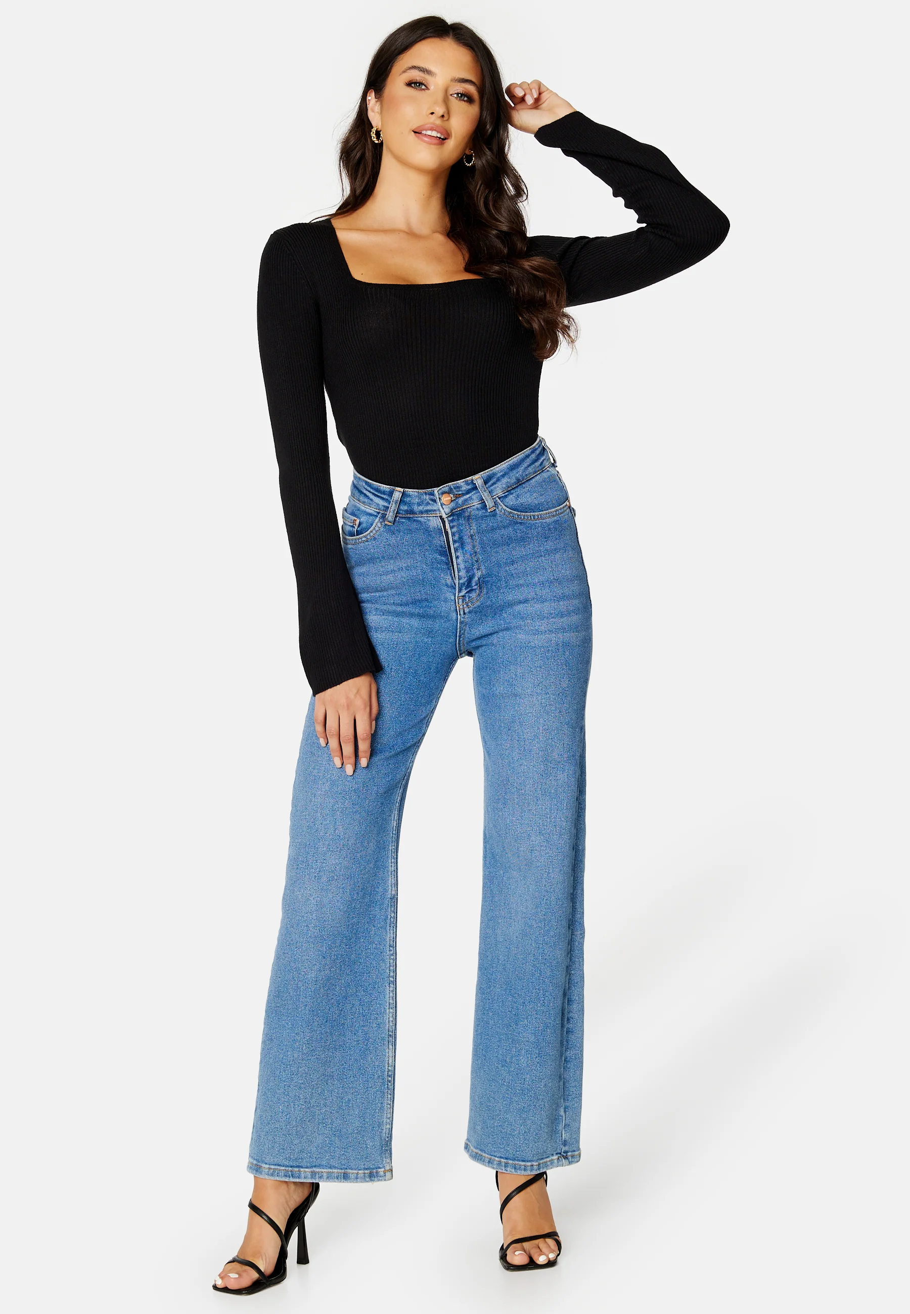 Popsa Squareneck Knit Top - Image 2