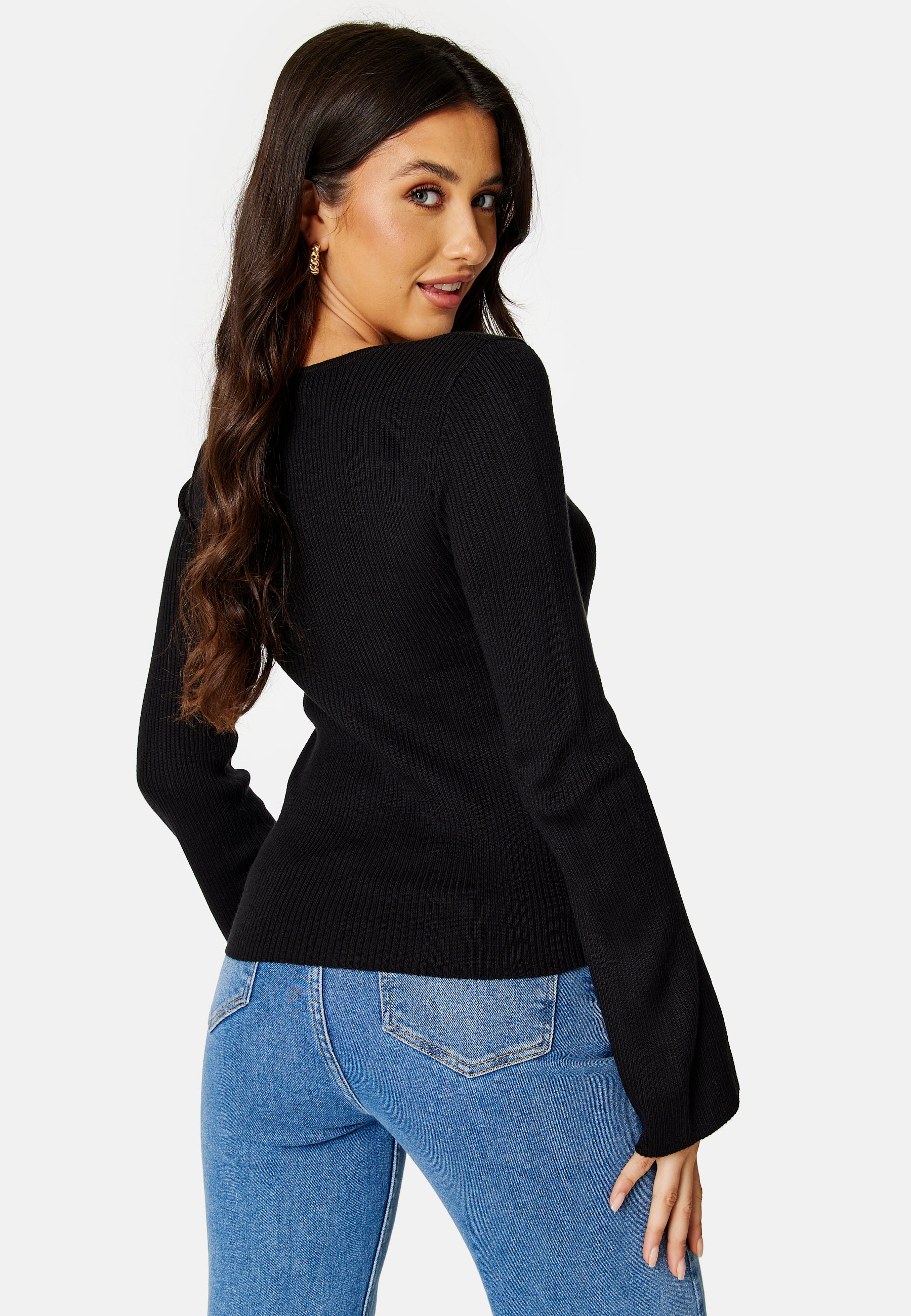 Popsa Squareneck Knit Top - Image 3