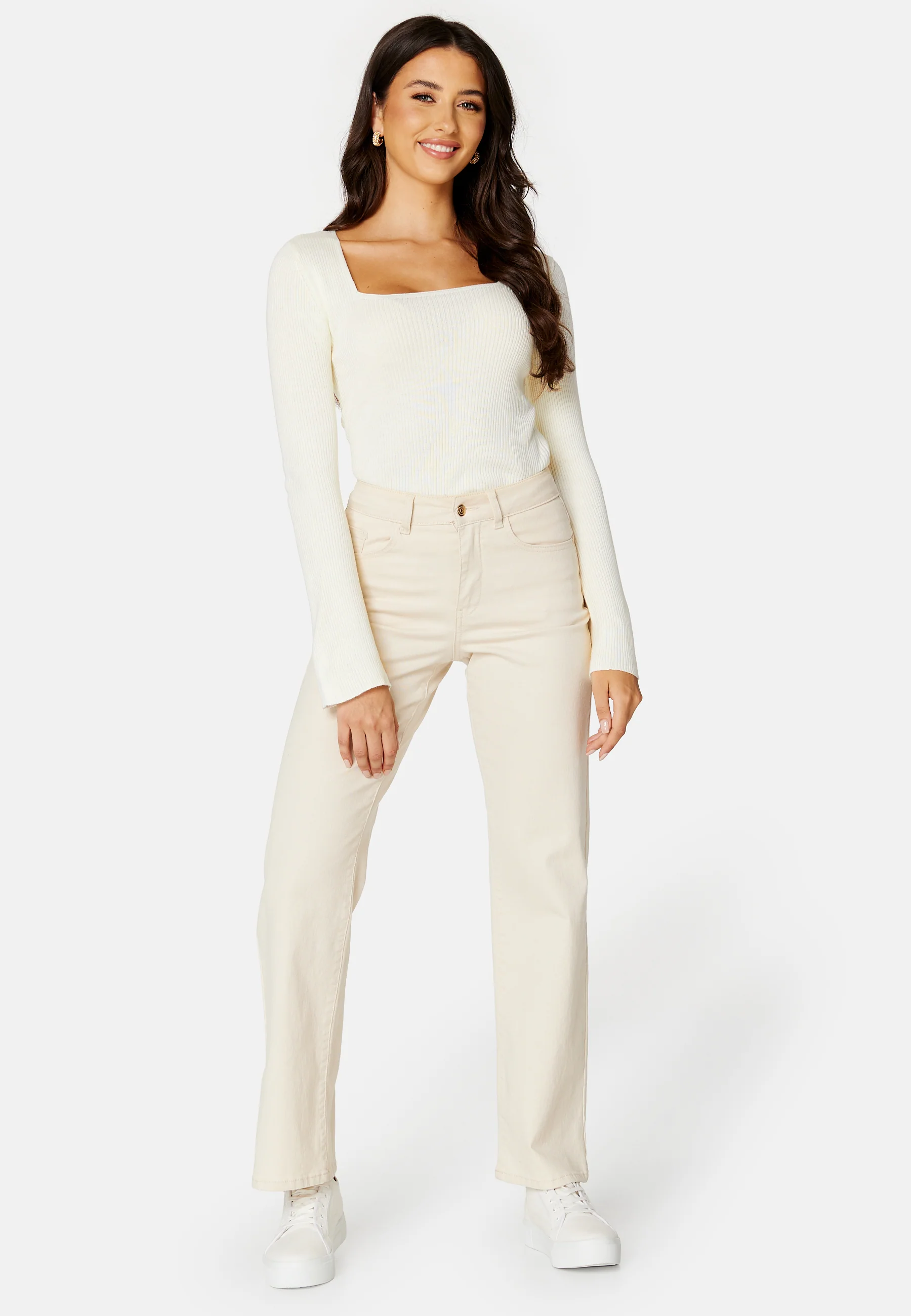 Popsa Squareneck Knit Top - Image 2