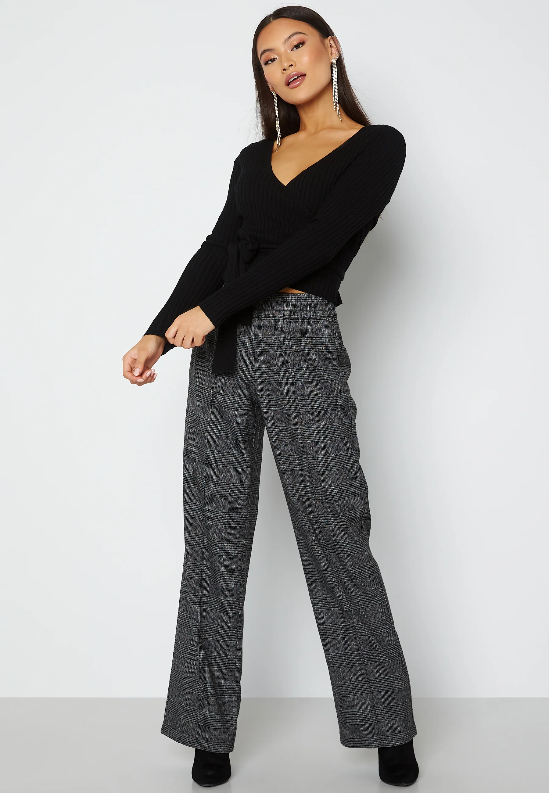 Poptrash-Suki MW Wide Check Pant