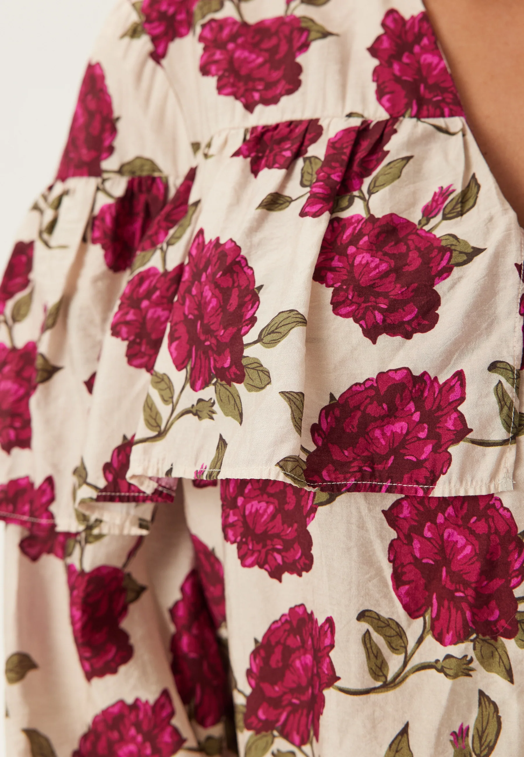 Printed Frill Blouse - Image 4
