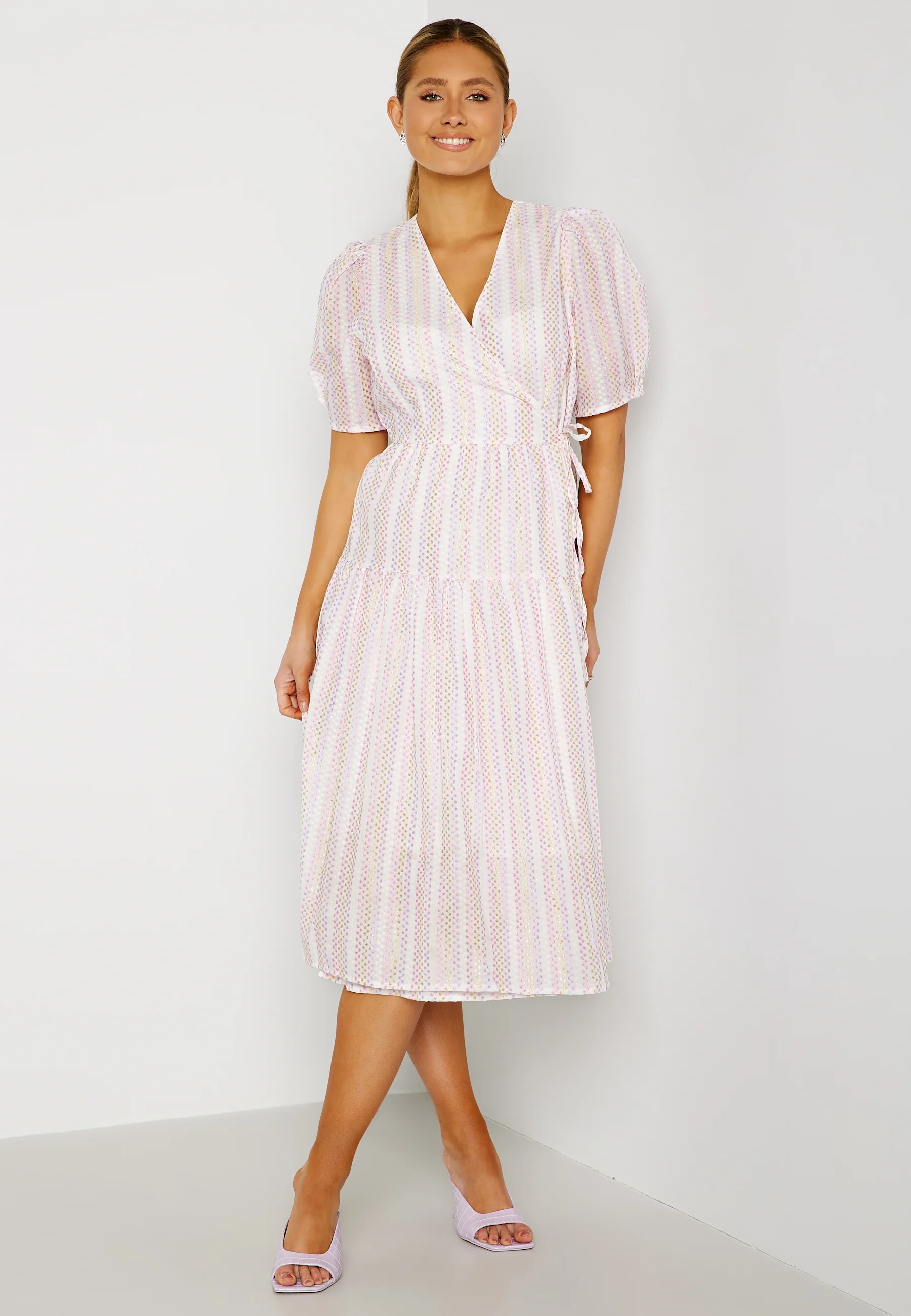 Prisma 2/4 Wrap Midi Dress - Image 2