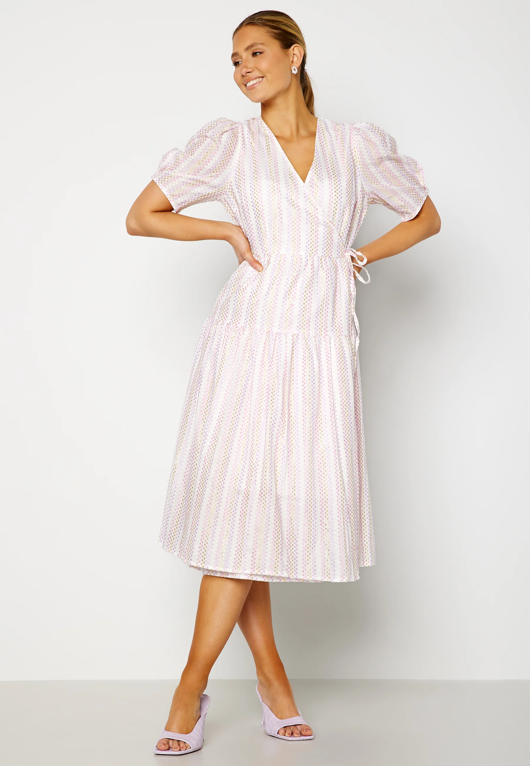 Prisma 2/4 Wrap Midi Dress - Image 3