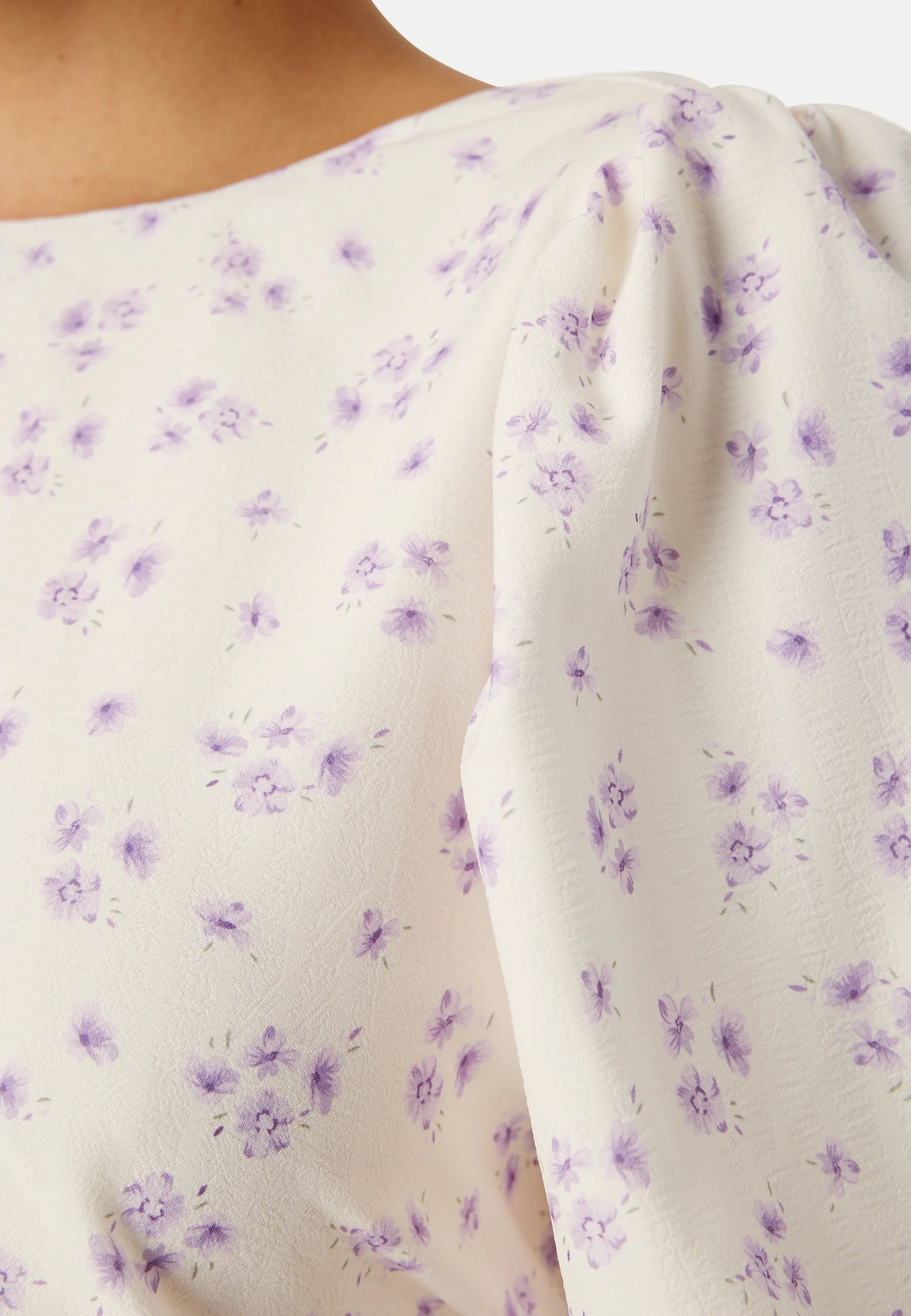 Puff Sleeve Bow Midi Dress - Image 5