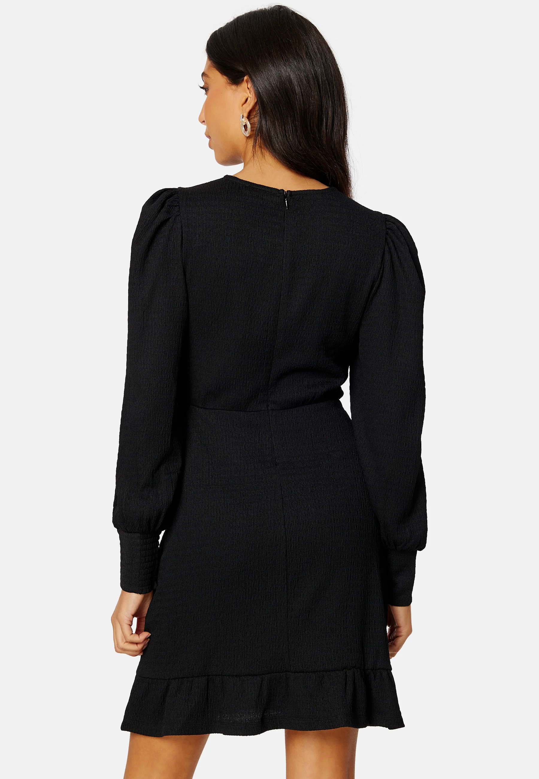 Puff Sleeve Flounce Dress - Image 3