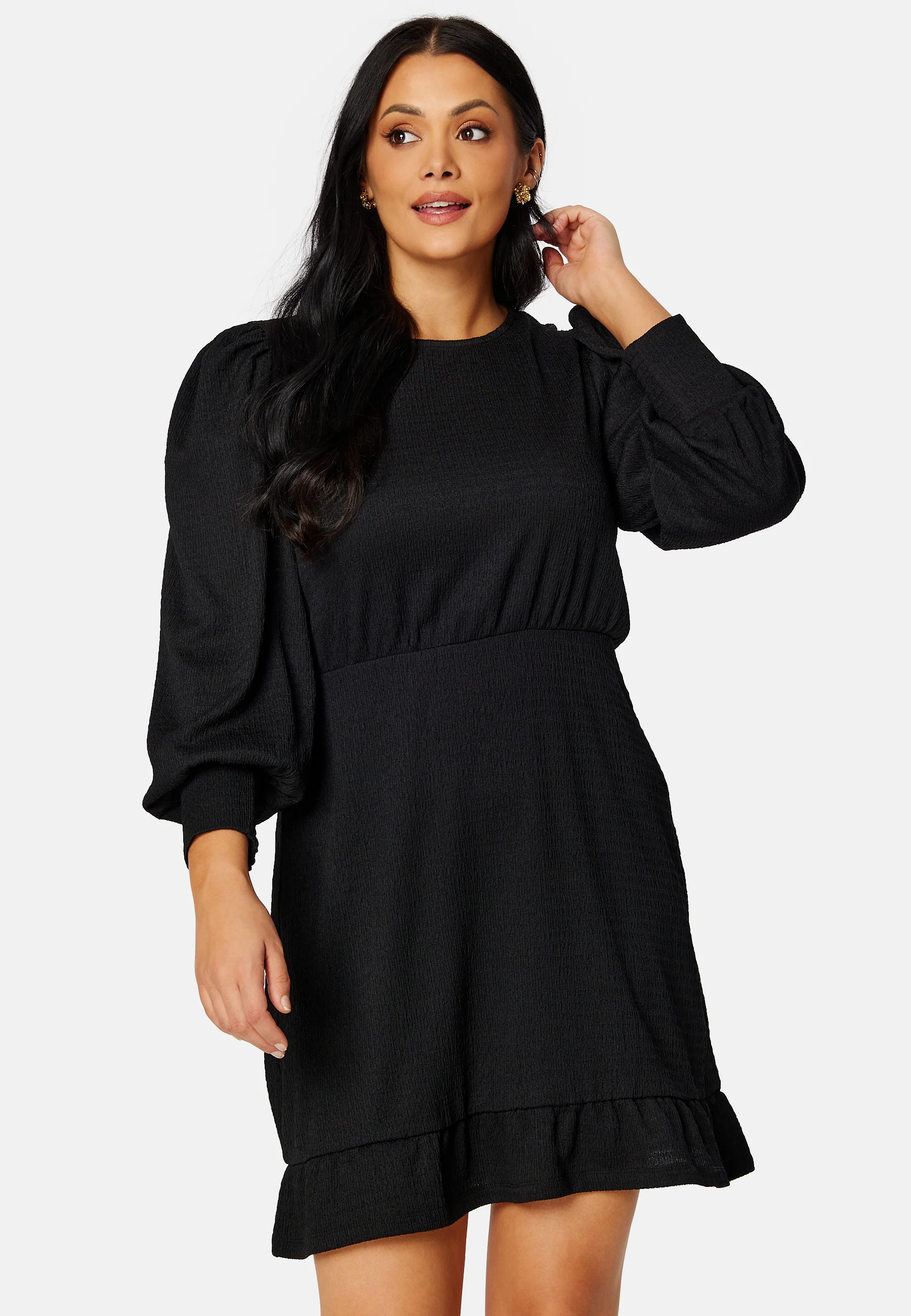 Puff Sleeve Flounce Dress - Image 5