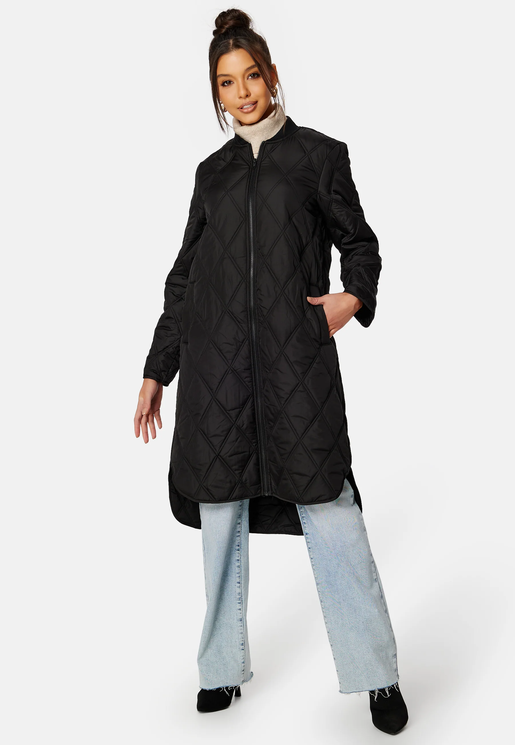 Quila New L/S Highlow Quilted - Image 2