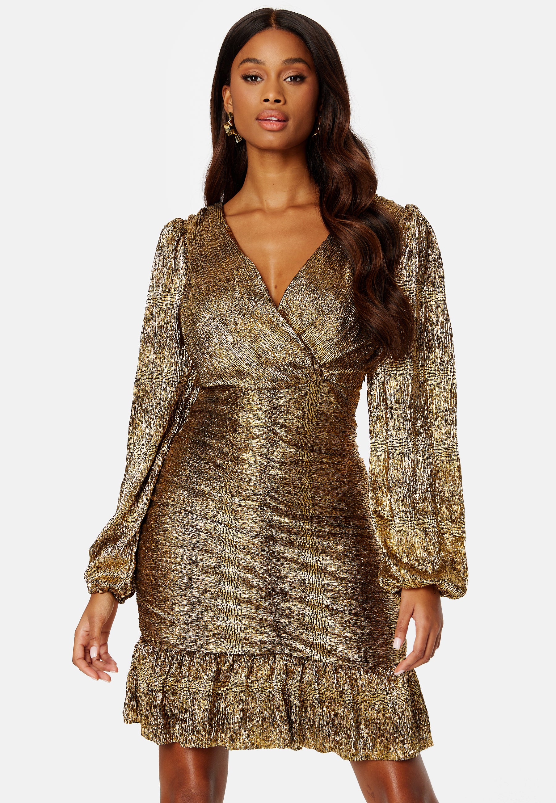 Racoon L/S V-Neck Regular Dress