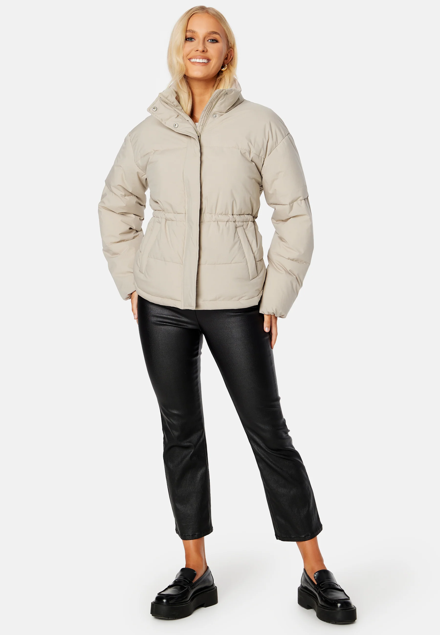 Rahima Drawstring Waist Puffer Jacket - Image 2