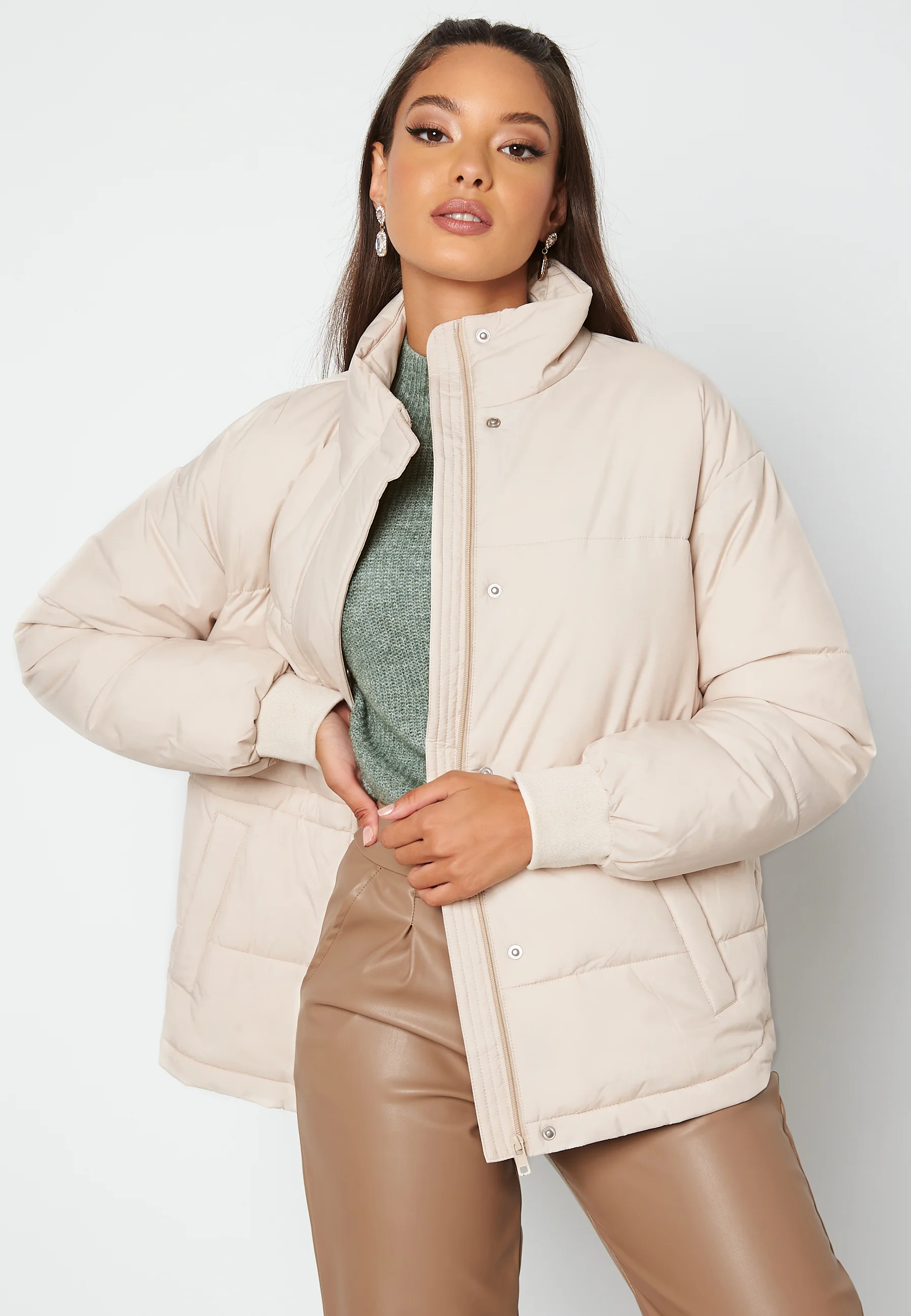 Rahima Drawstring Waist Puffer Jacket - Image 2