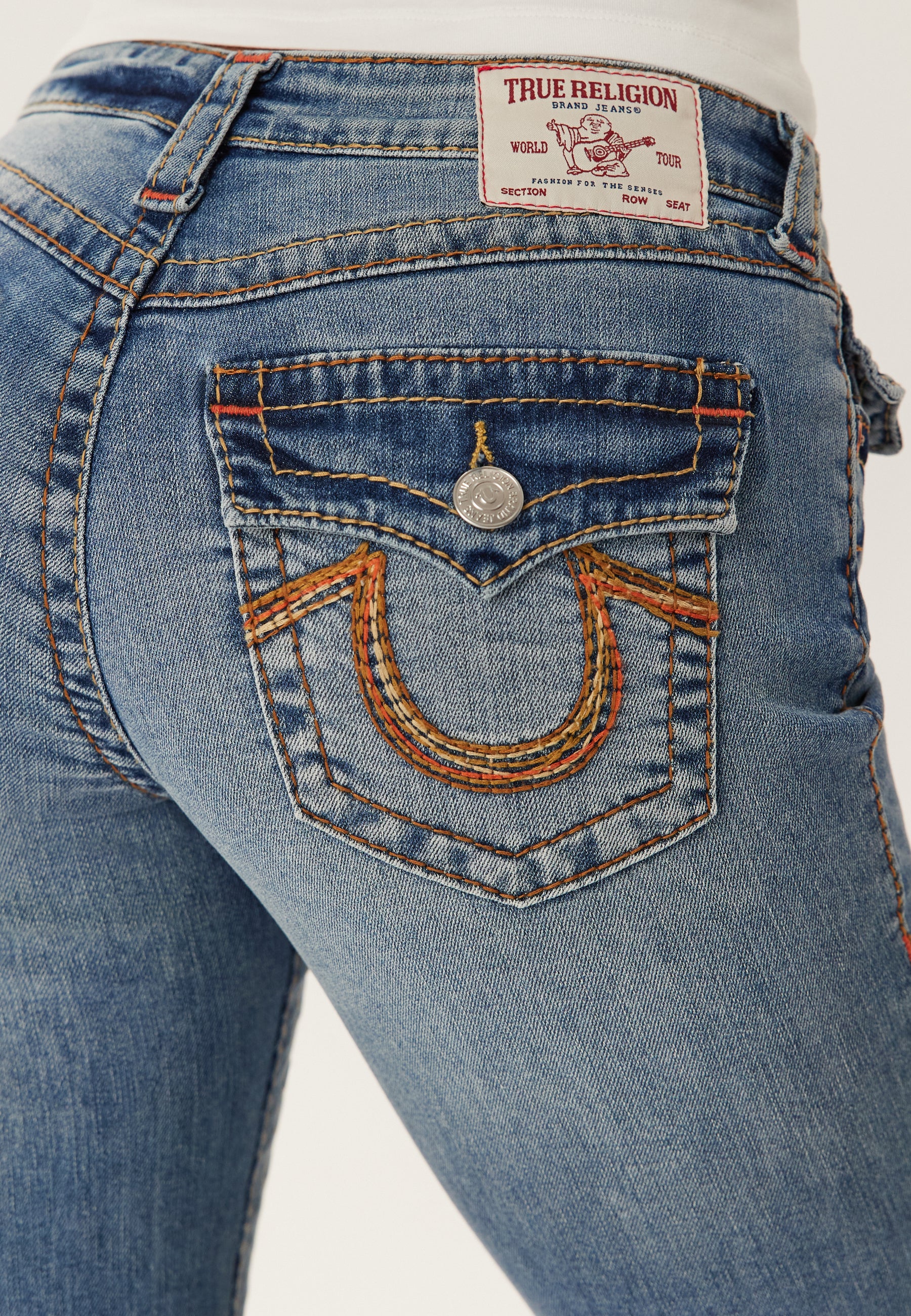Rainbow Pkt Becca Mr Bootcut Big T - Image 4