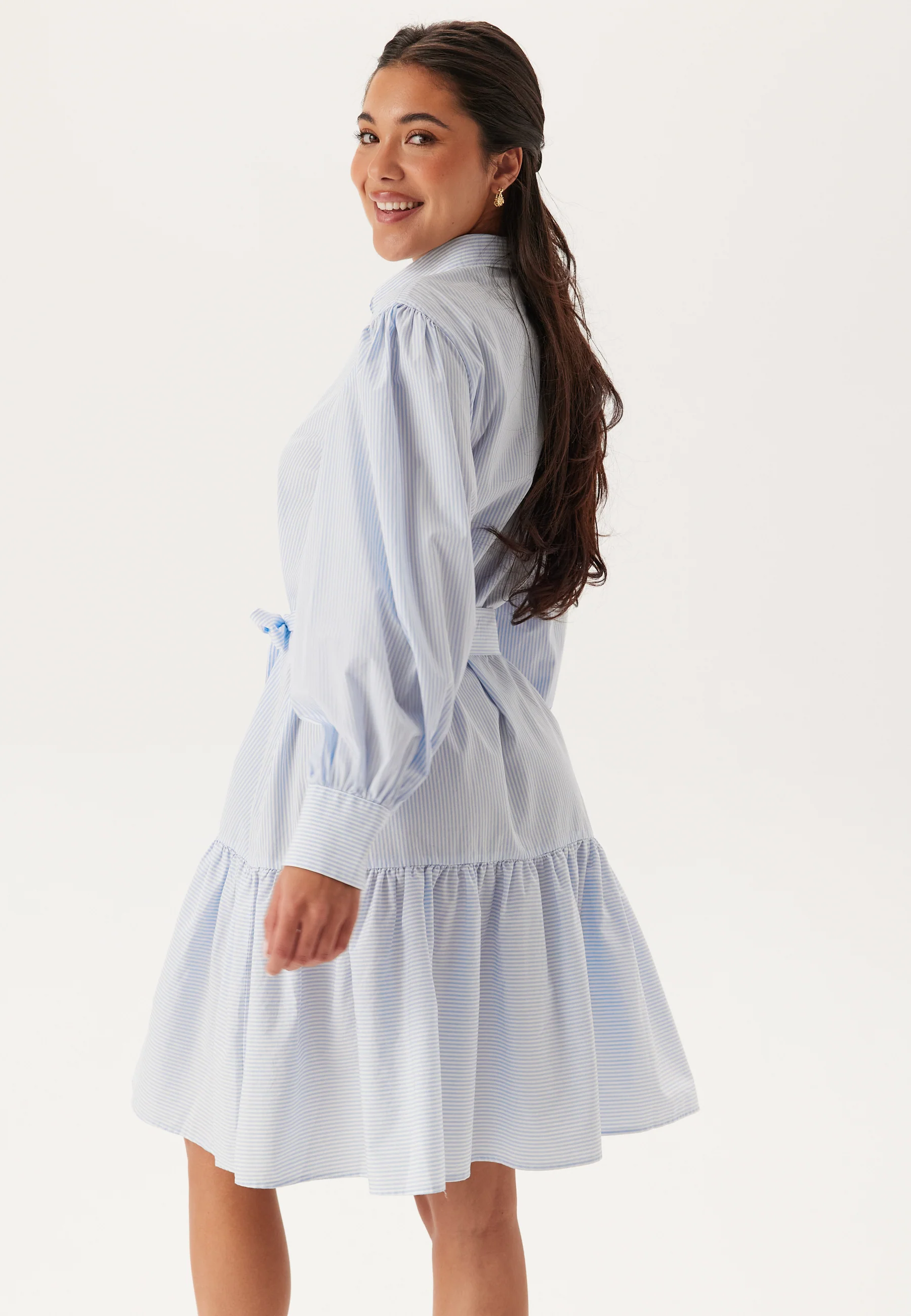 Reg Classic Poplin Striped Dre - Image 2