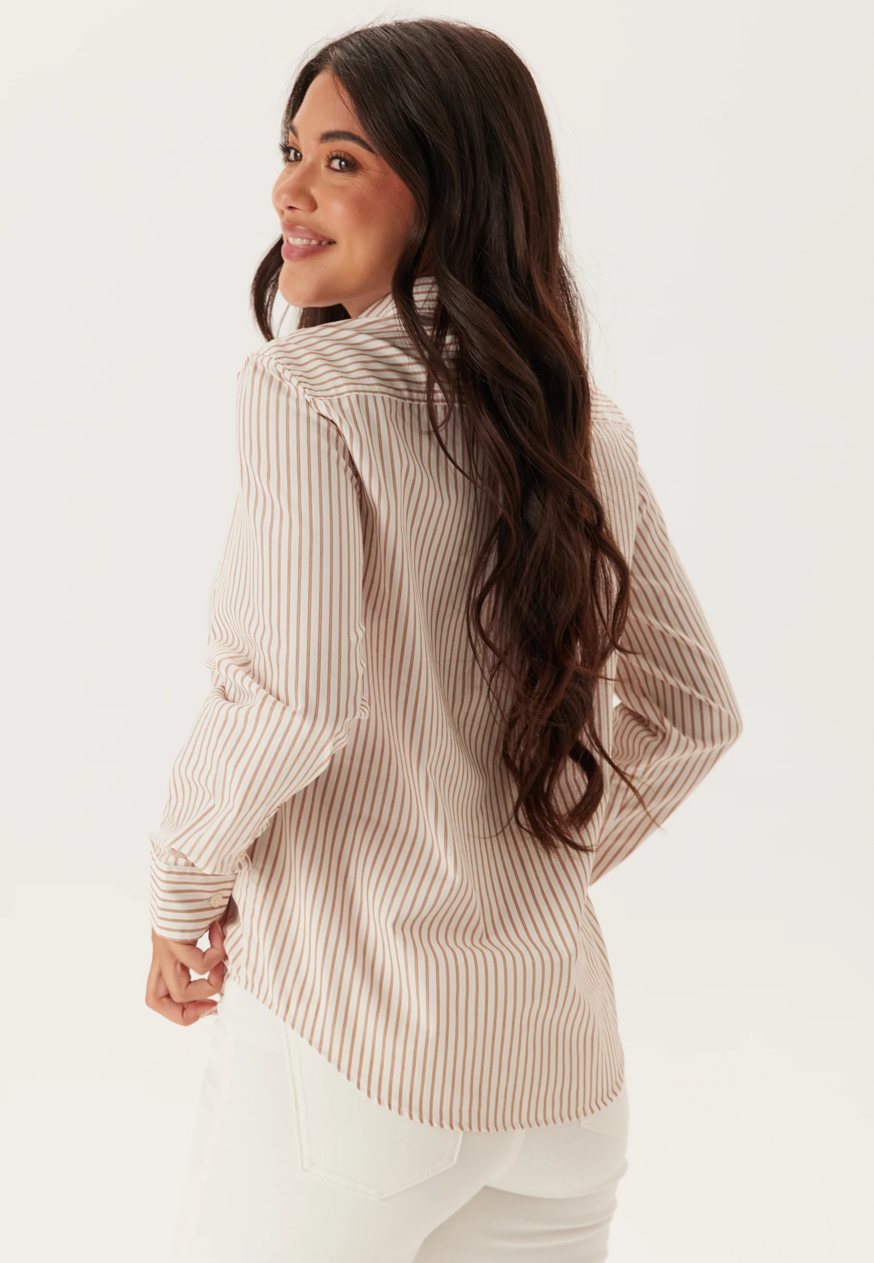 Reg Classic Poplin Striped Shirt - Image 2
