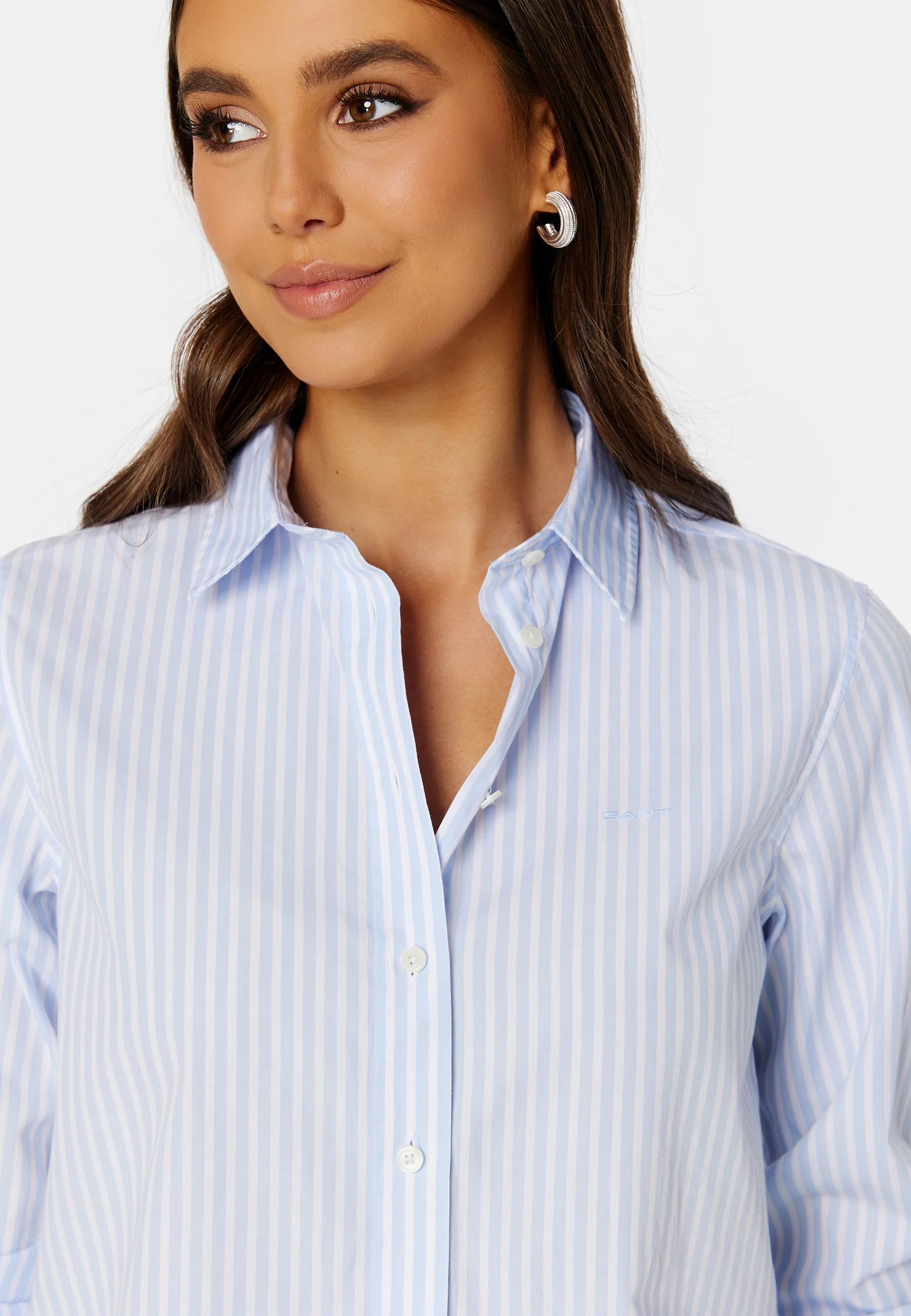 Reg Poplin Striped Shirt - Image 2
