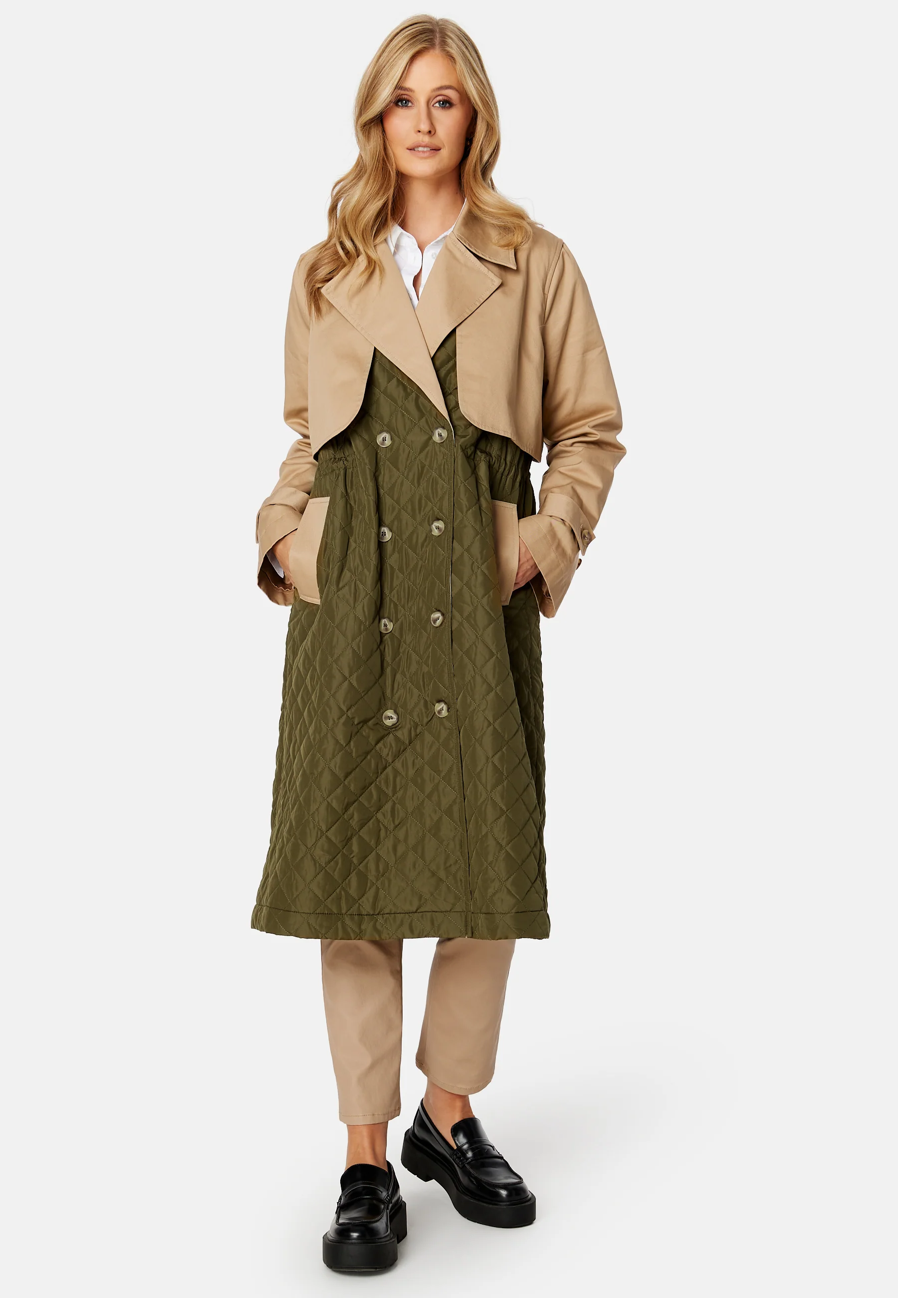 Regina Padded Trench Coat - Image 2