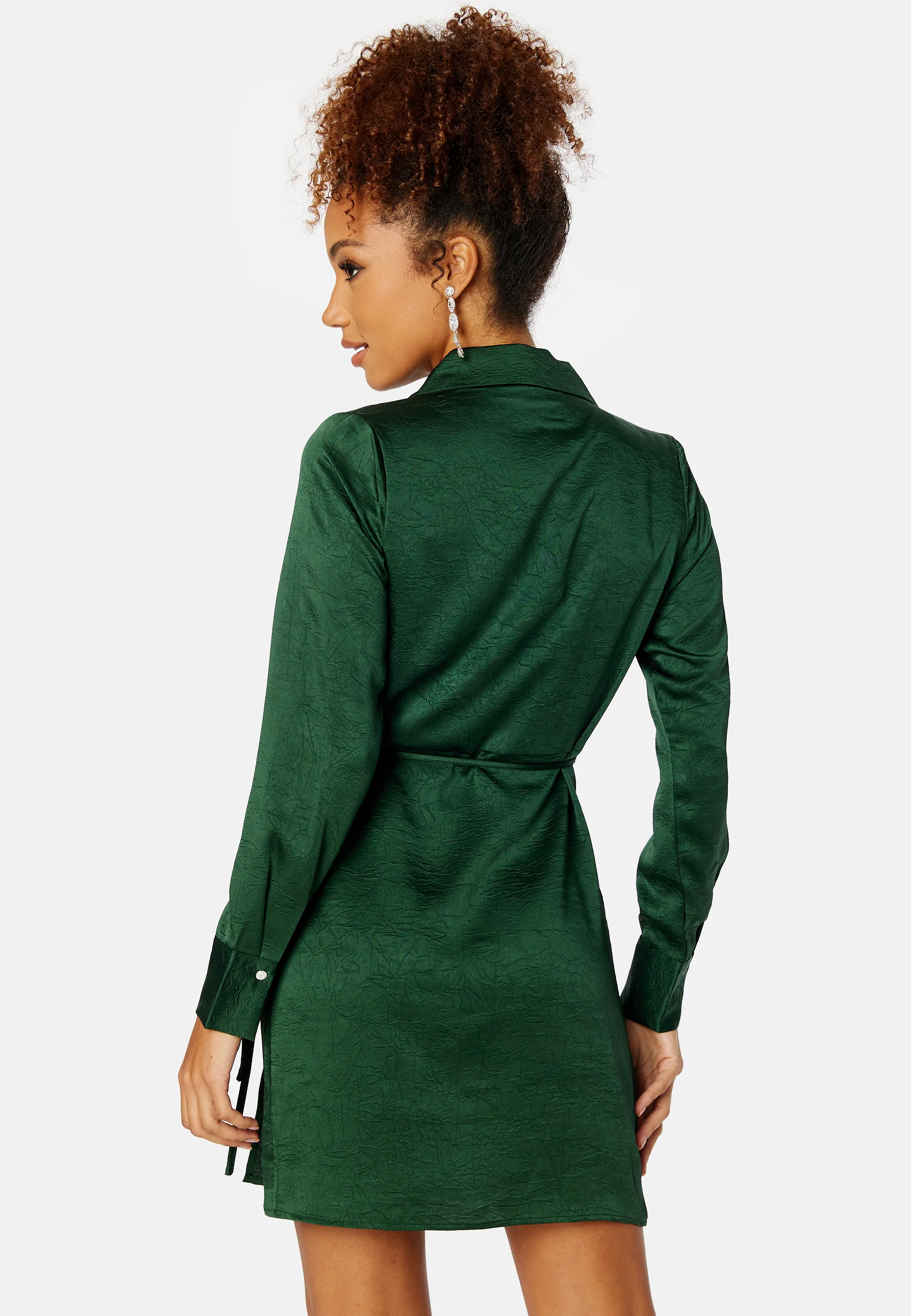 Regitse L/S Short Wrap Dress - Image 3