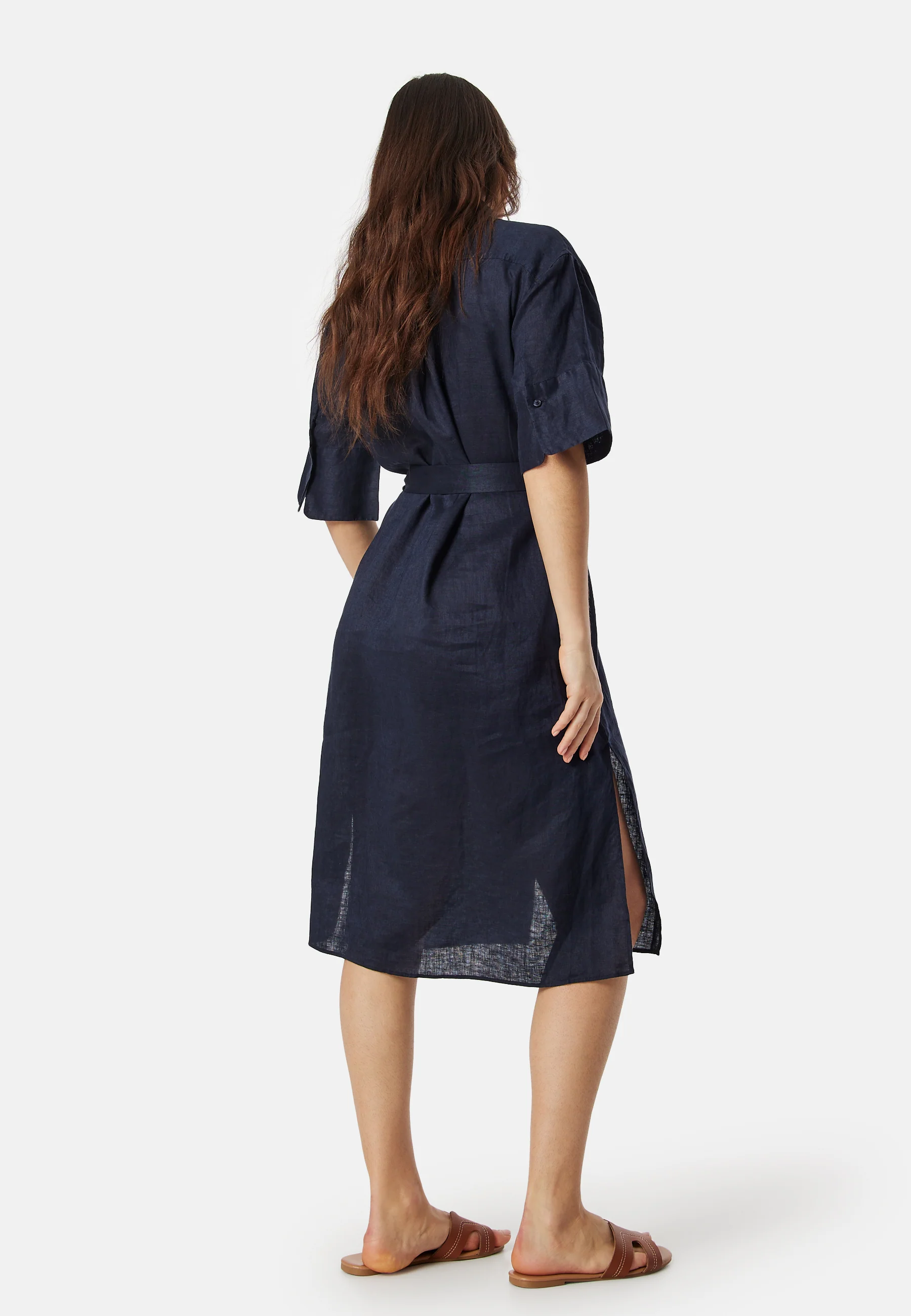 Rel Linen SS Shirt Dress - Image 2