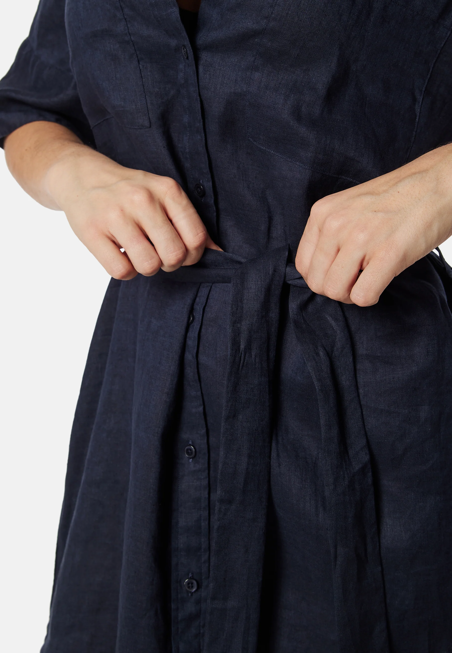 Rel Linen SS Shirt Dress - Image 3