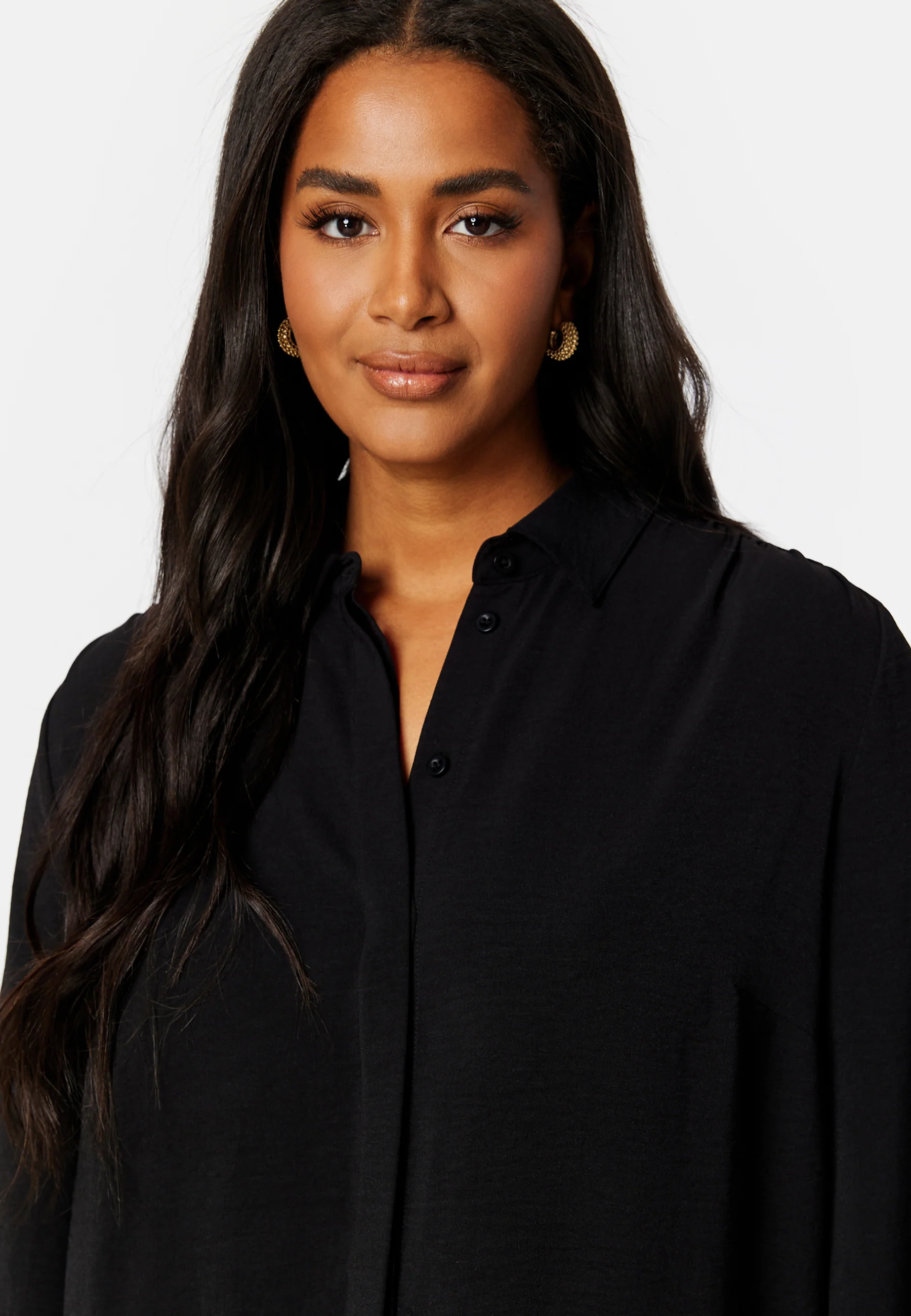 Relaxed L/S Shirt Dress - Image 8