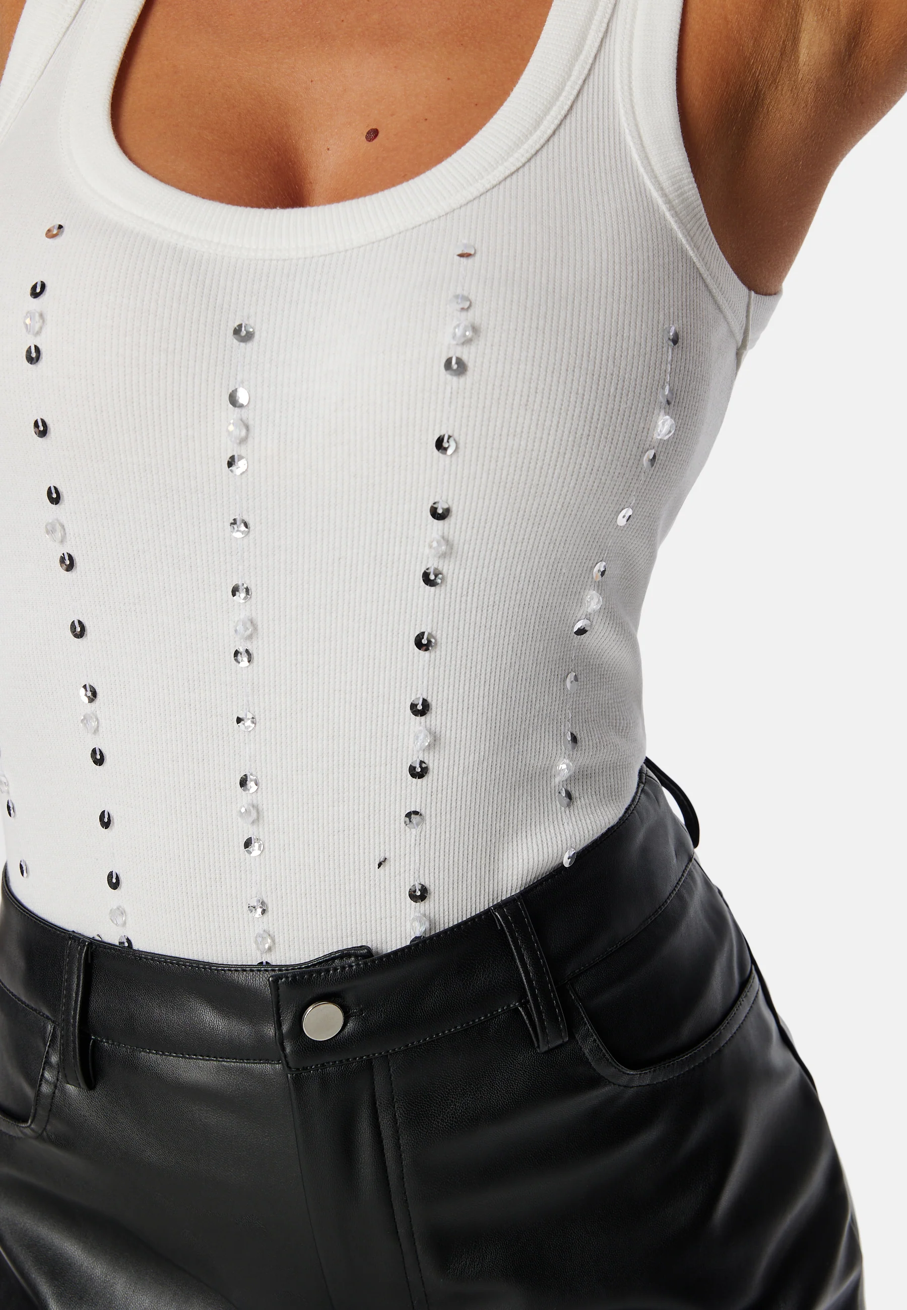 Rhinestone Rib Top - Image 3