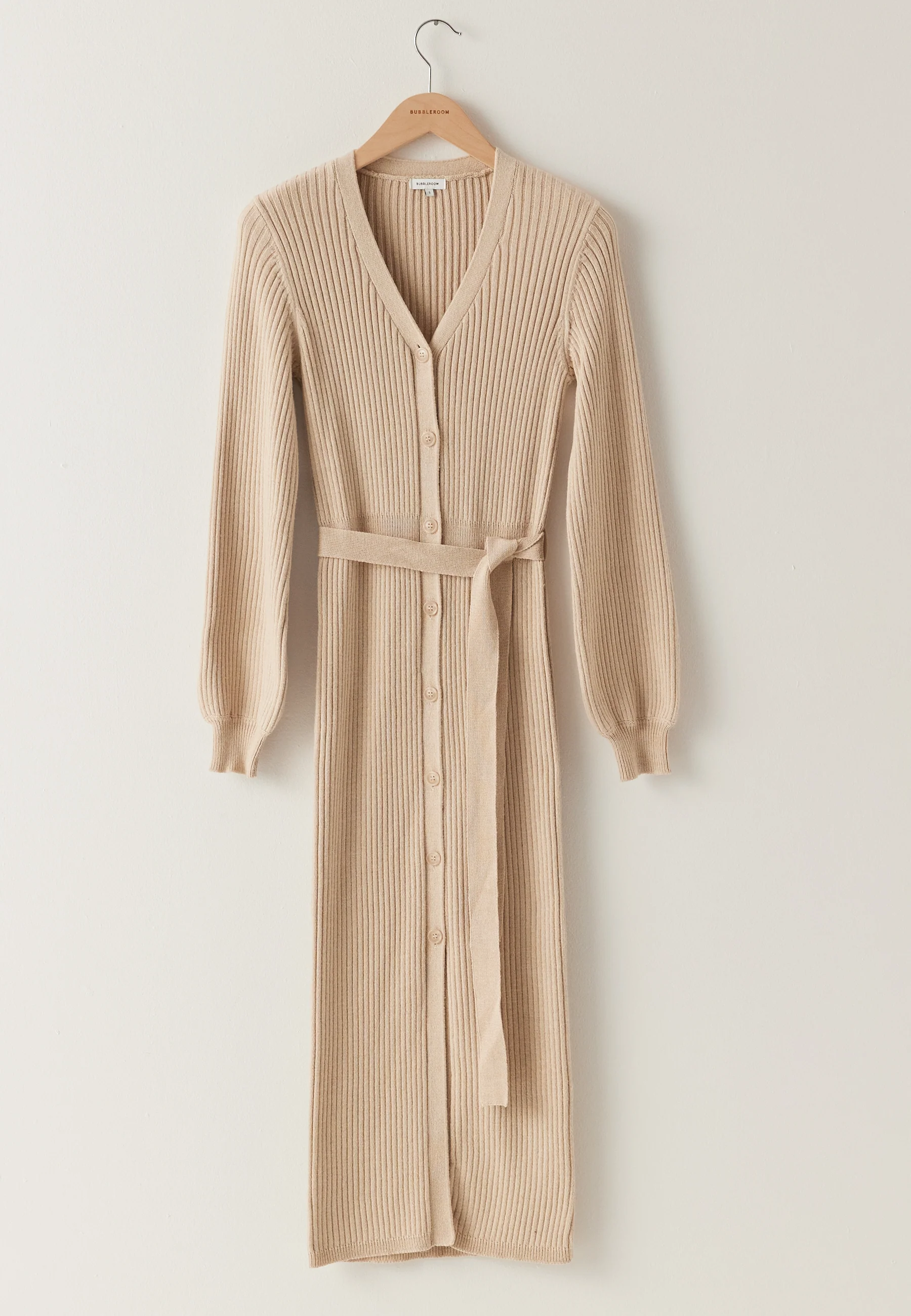Rib Knitted Cardigan Dress - Image 5