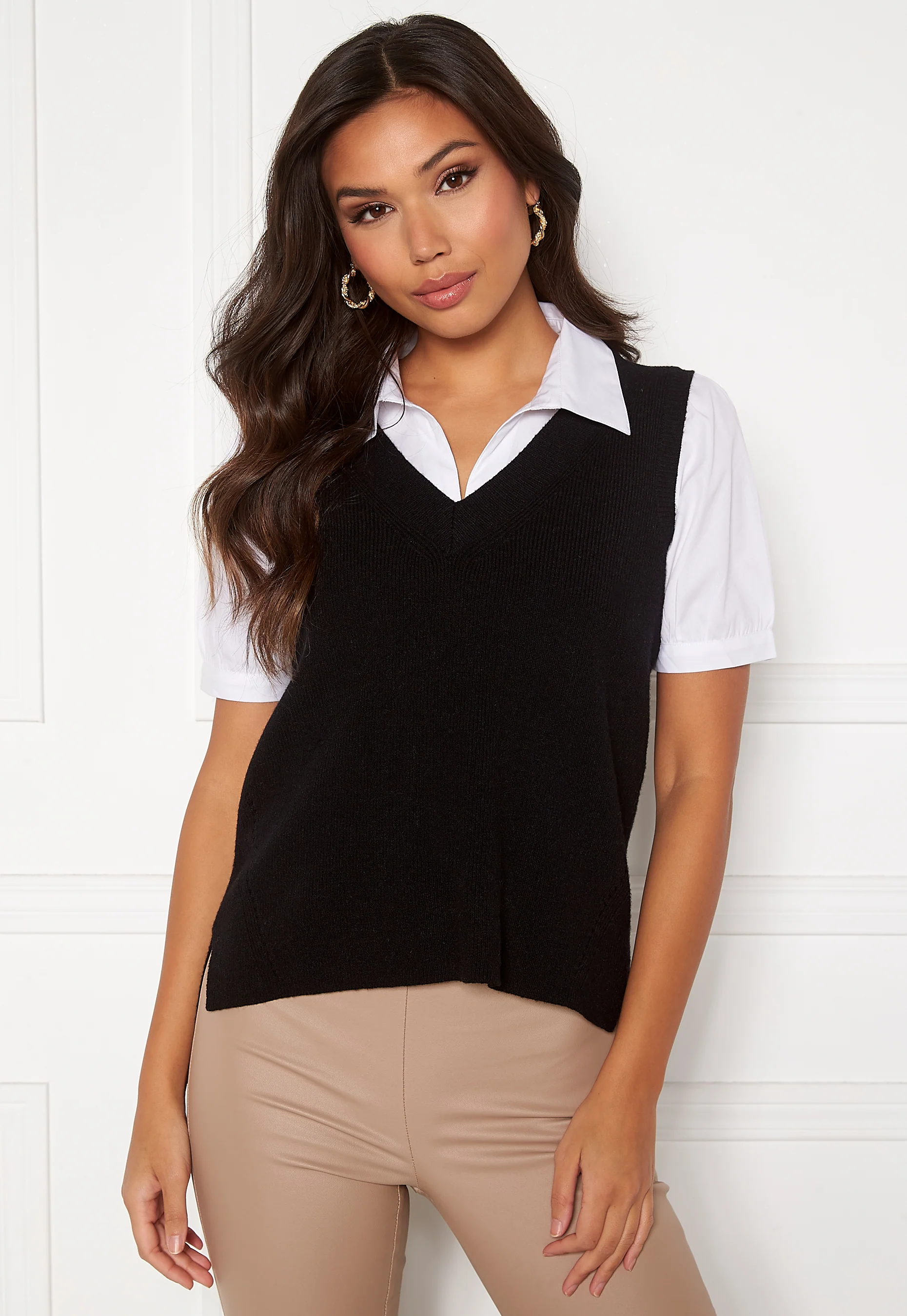 Ril Knit Rib V-Neck Vest
