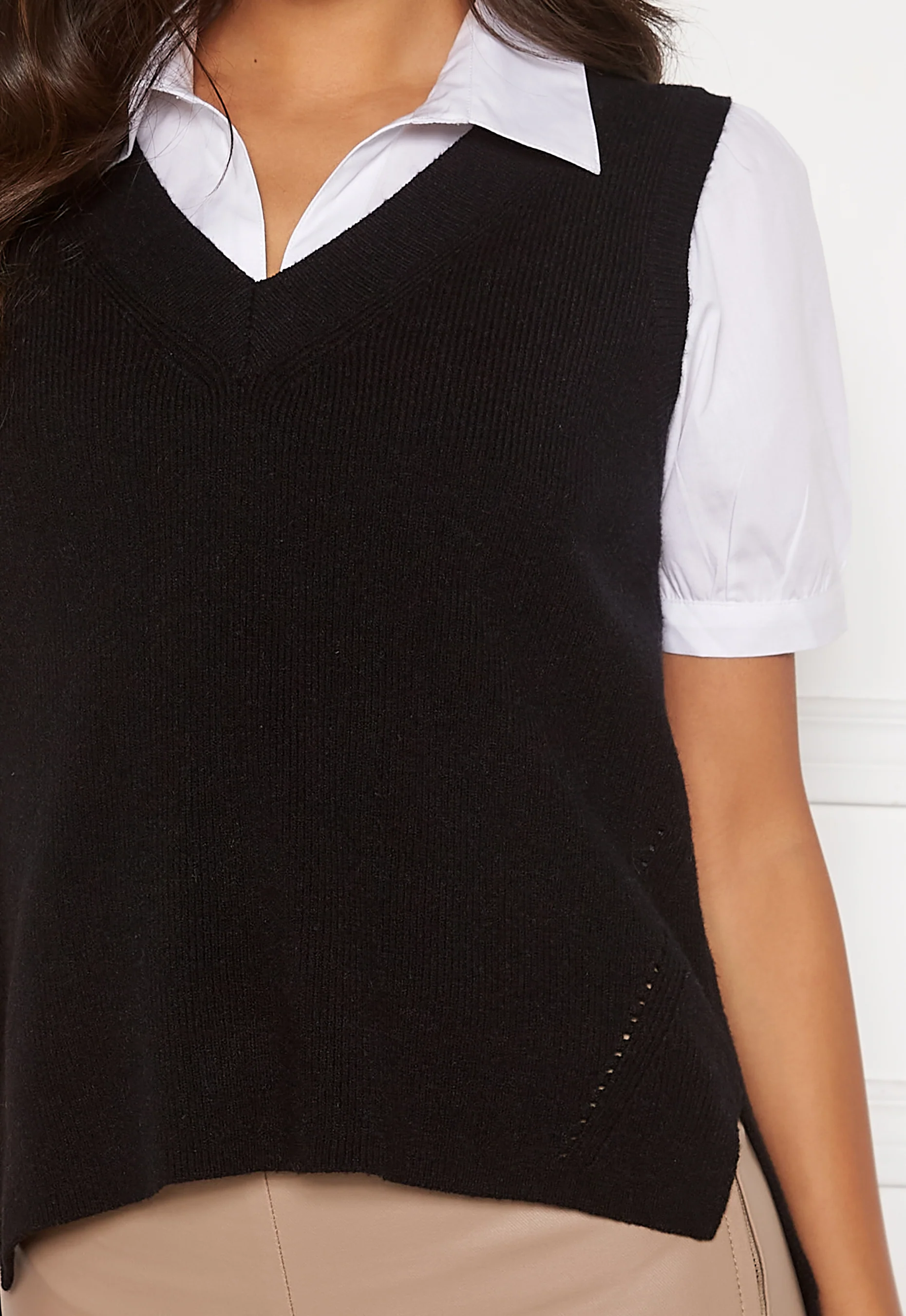 Ril Knit Rib V-Neck Vest - Image 4