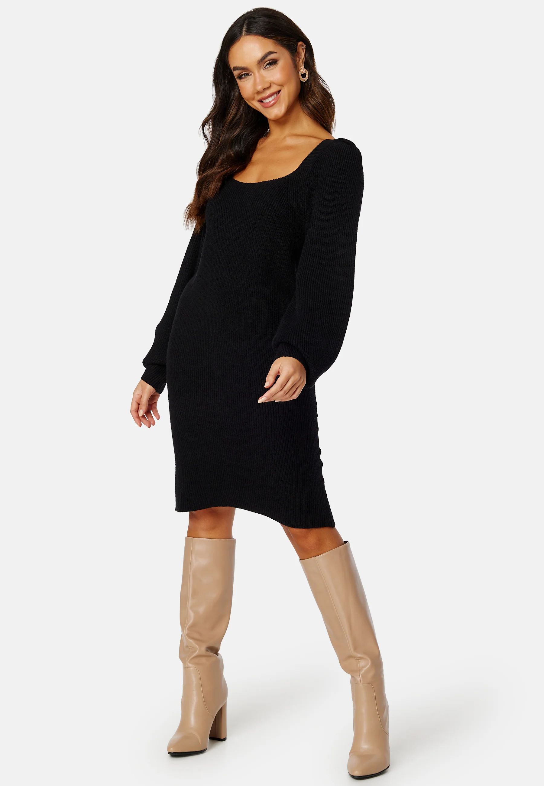 Ril L/S Detail Knit Dress - Image 2