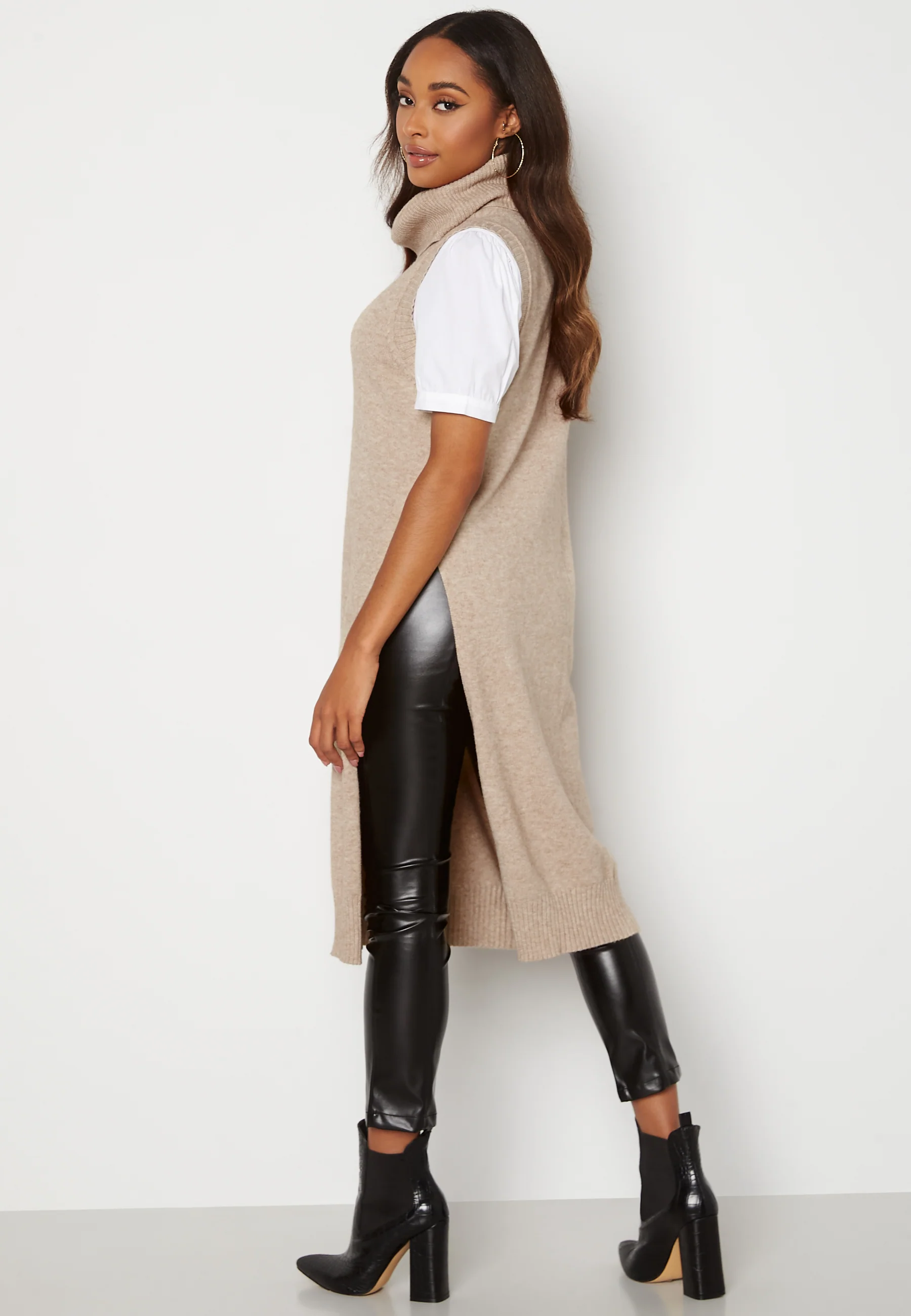 Ril Long S/L Knit Vest - Image 2