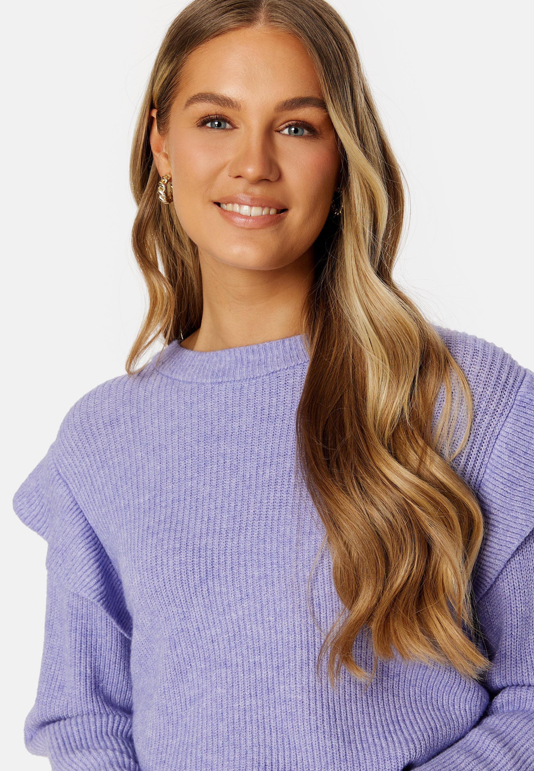 Ril O-Neck Flounce Knit Top - Image 4