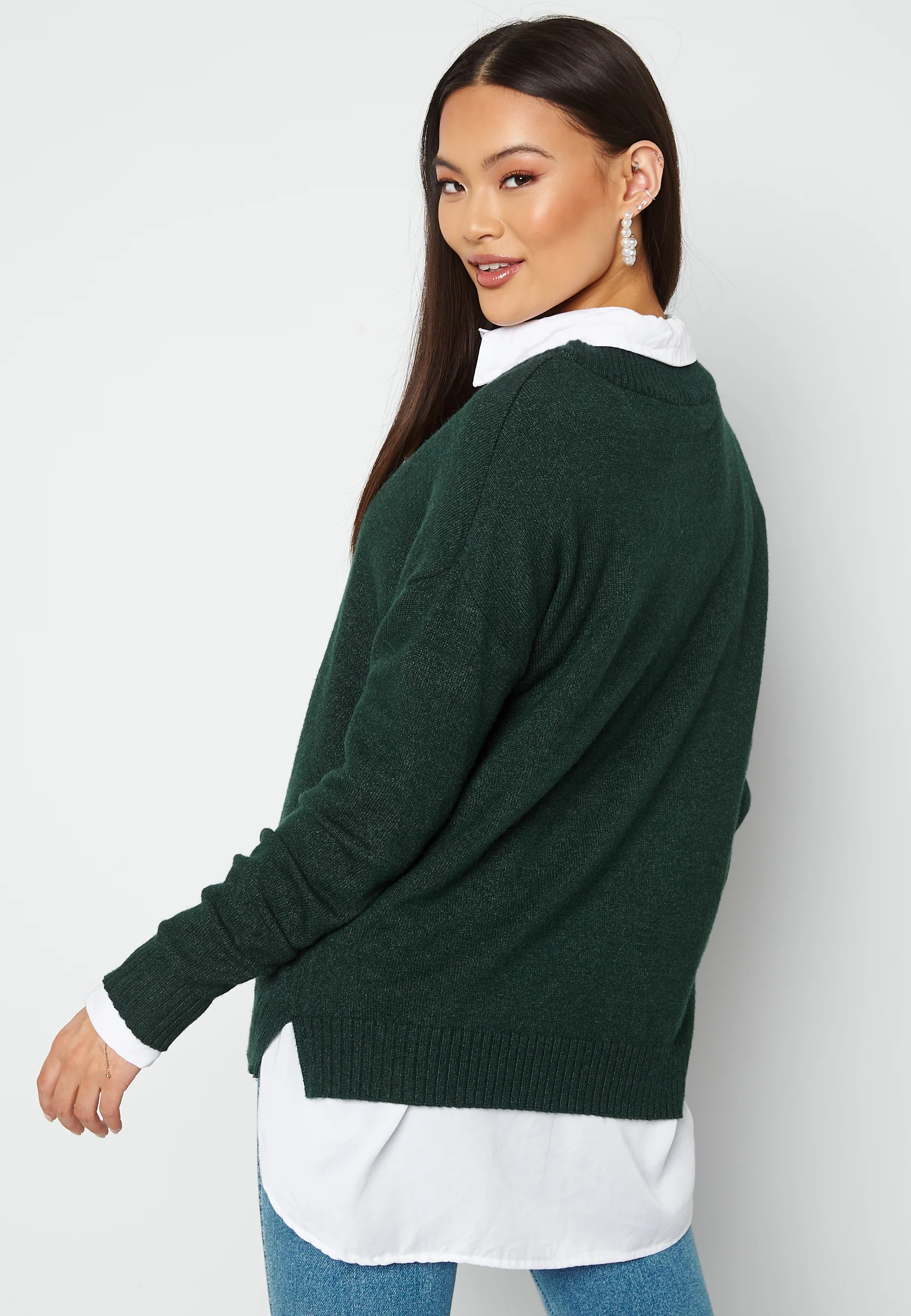 Ril Oversize V-Neck Knit Top - Image 3